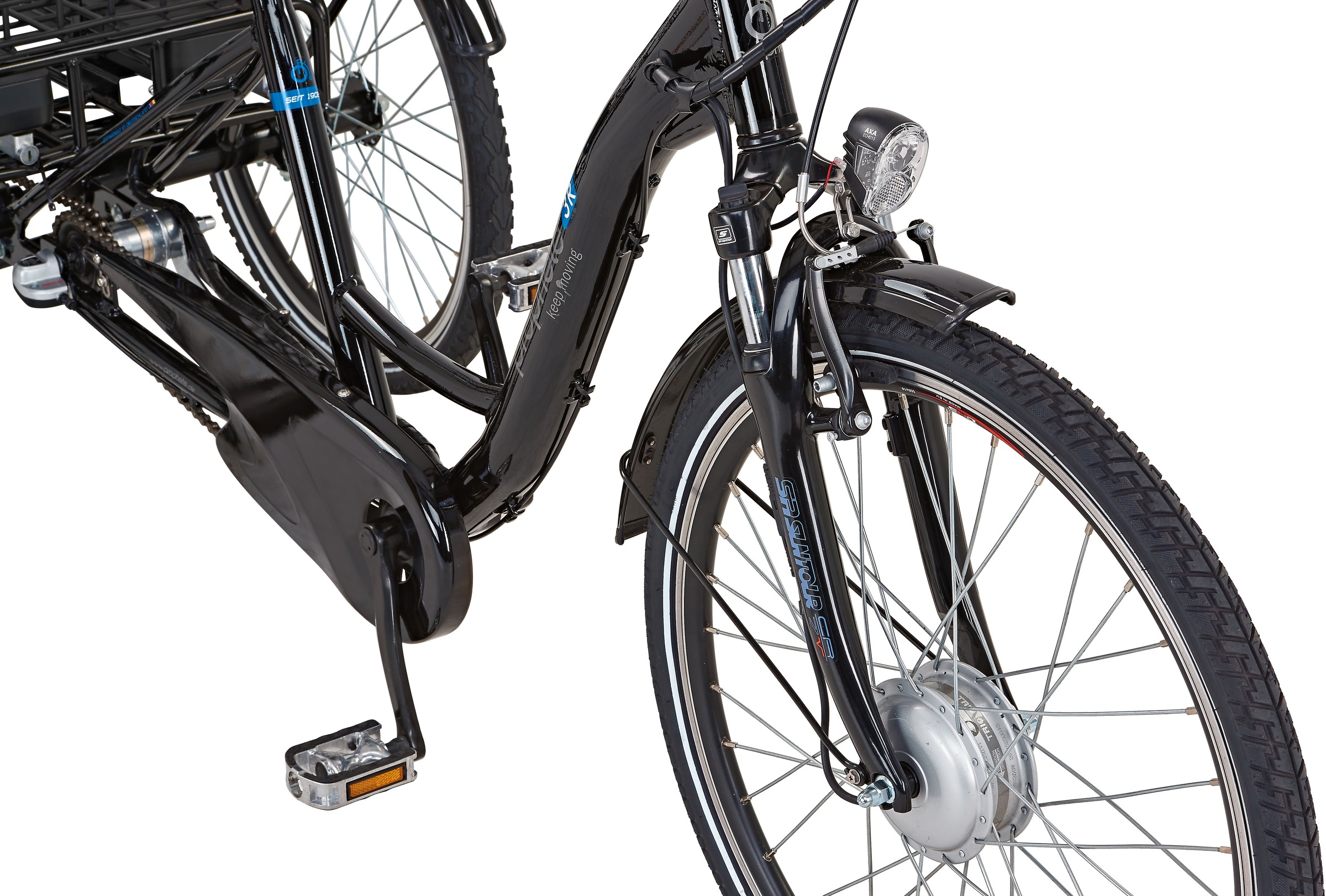 Prophete E-Bike »CARGO 3R«, 3 Gang, Shimano, Nexus, Frontmotor 250 W, Pedelec, Elektrofahrrad für Damen u. Herren