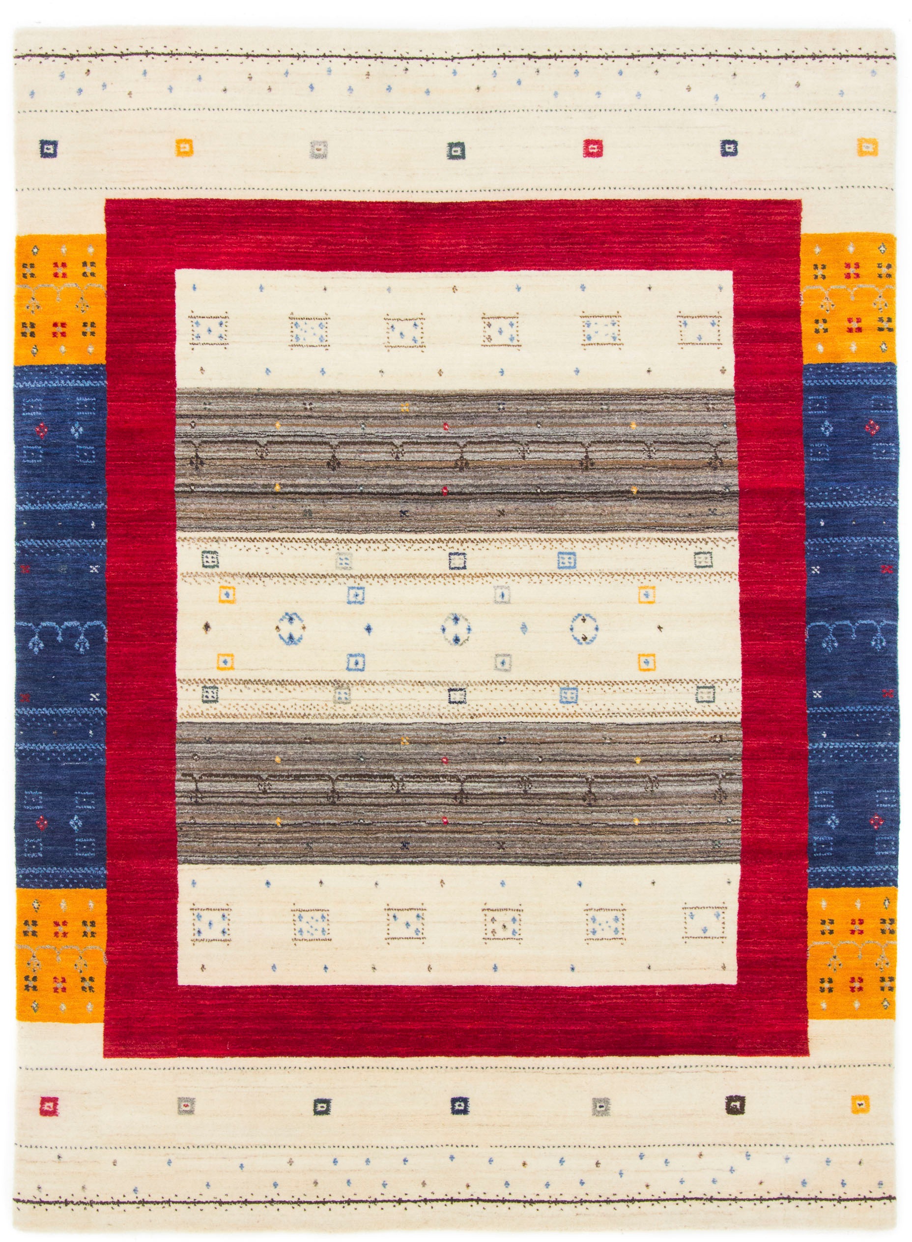 carpetfine Wollteppich »Gabbeh Sofia, auch als Läufer«, rechteckig, 15 mm H günstig online kaufen
