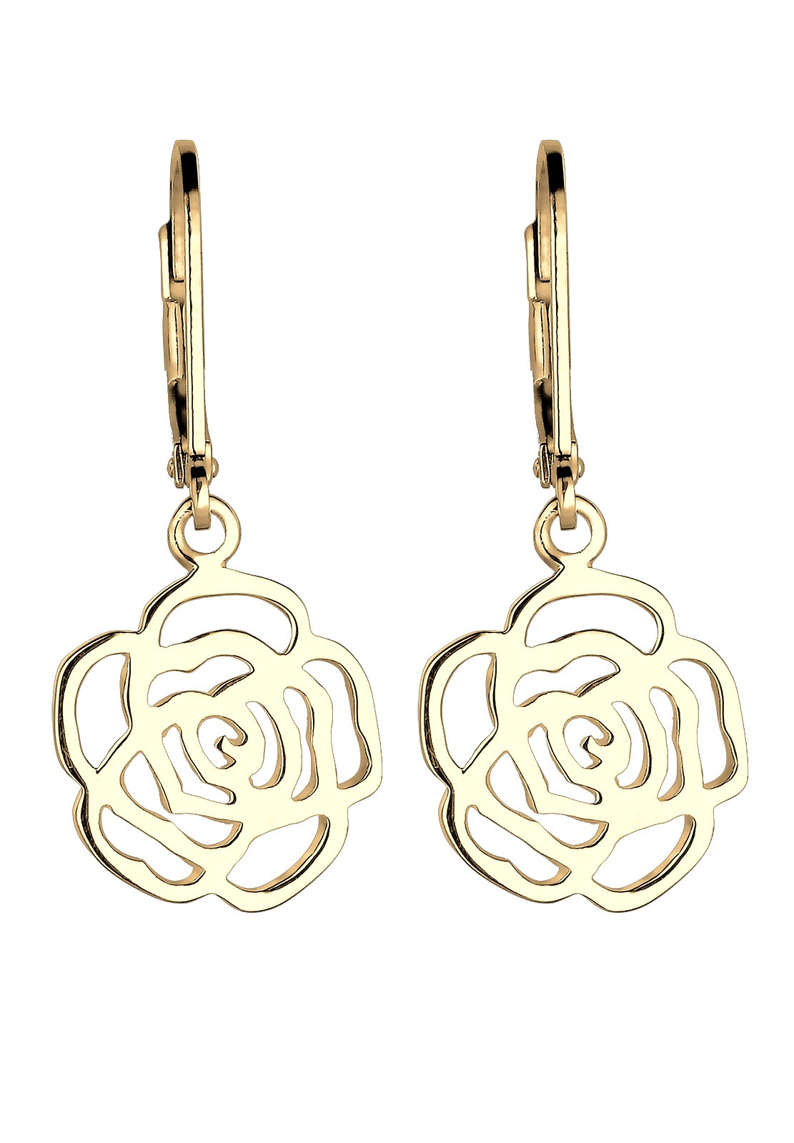 Elli Paar Ohrhänger »Ohrhänger mit Blume 925 Sterling Silber«