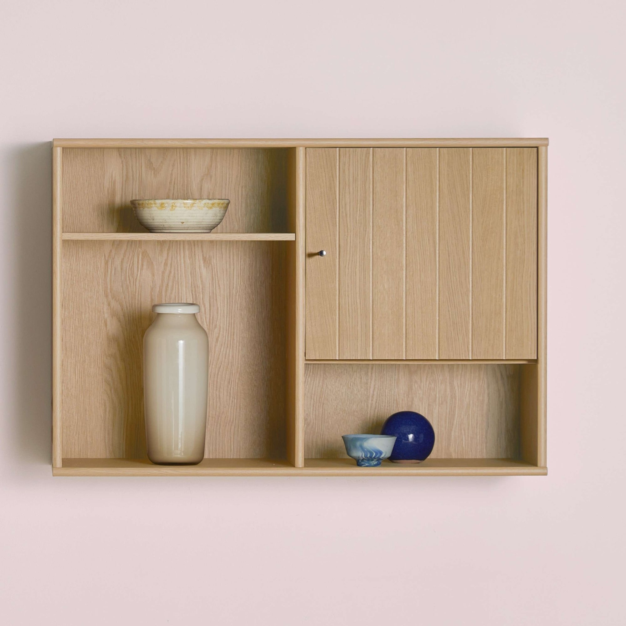 Hammel Furniture Sideboard »Mistral, Hochwertig Hängeregal, Wandregal, mit gerillteTür H: 38 cm«, und 2 verstellbare Einlegeböden, B: 61 cm, anpassungsbar Designmöbel