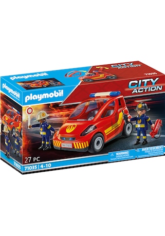 Playmobil® Konstruktions-Spielset »Feuerwehr Kleinwagen (71035), City-Action«, (27... kaufen