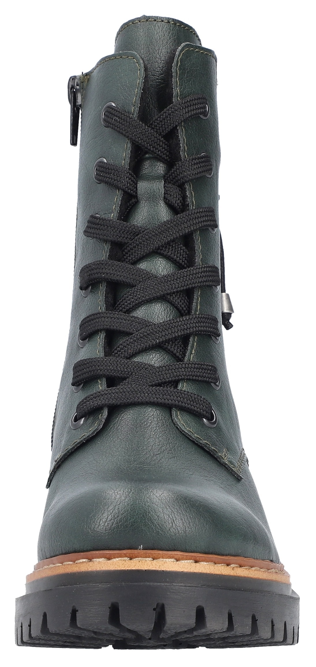 Rieker Winterstiefelette, Schnürstiefelette, Blockabsatz, Chelseaboots mit Innenreißverschluss