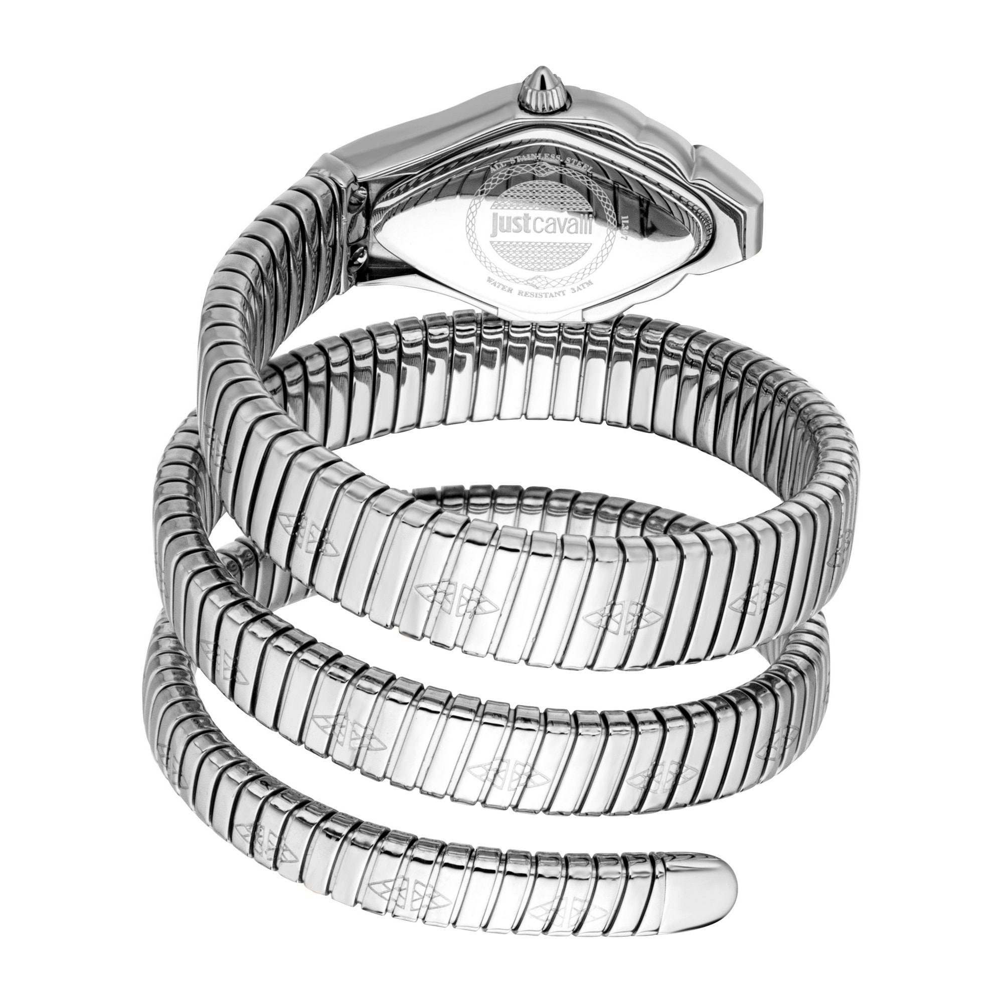 Just Cavalli Time Quarzuhr »Cristallo«, Armbanduhr, Damenuhr, Edelstahlarmband, analog