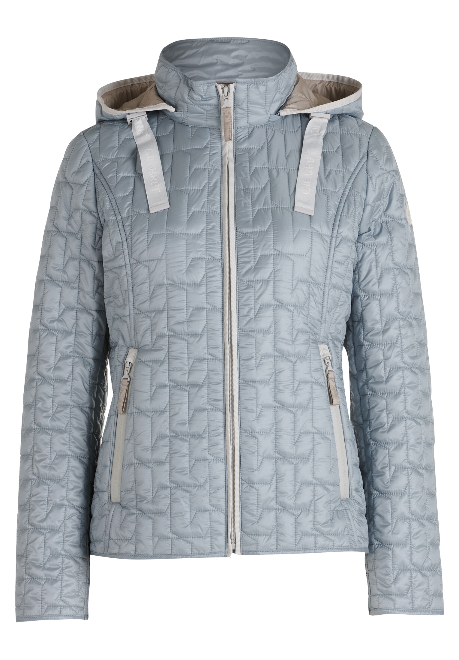 Gil Bret Steppjacke, mit Kapuze, mit Kapuze und Reißverrschluss