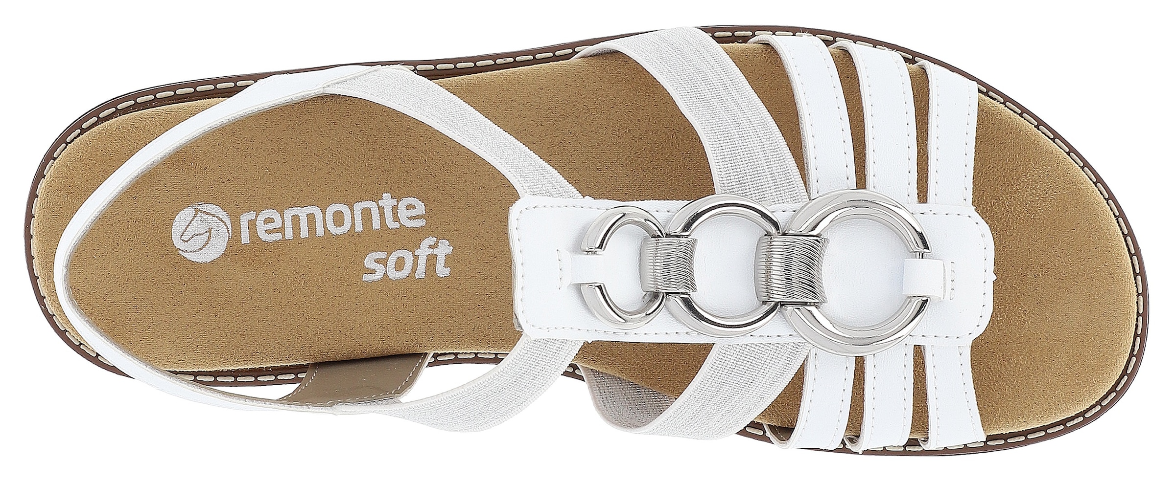 Remonte Sandale  , Sommerschuh, Sandalette, Keilabsatz, mit praktischen Gummizügen