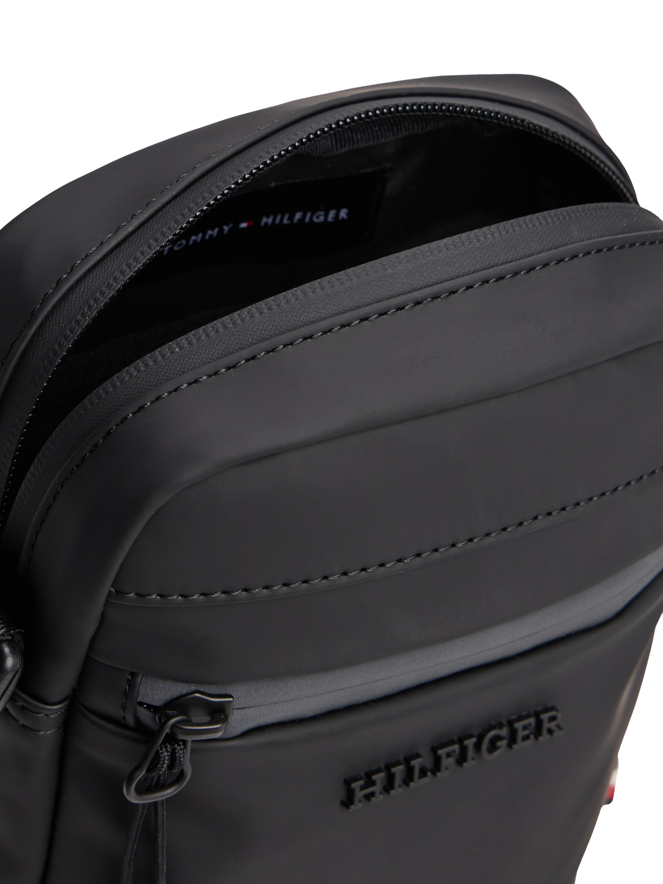 Tommy Hilfiger Umhängetasche »TH TPU MINI REPORTER«, Schultertasche, Crossbag mit Rückenfach