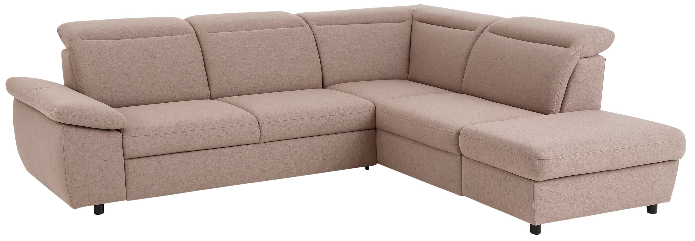 Home affaire Ecksofa »Mauritius L-Form« mit Ottomane, mit Kopfteil- und Armlehnverstellung