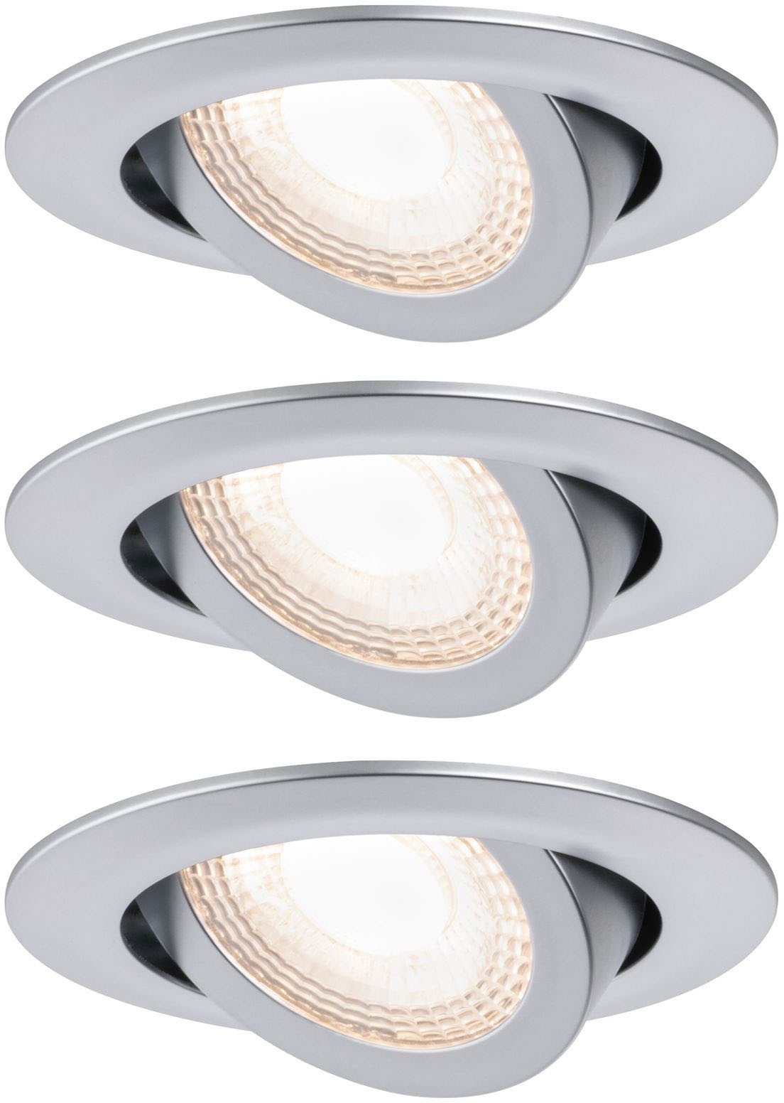 Paulmann LED Einbauleuchte, 3er-Set, LED fest integriert, Ø 8,2 cm günstig online kaufen