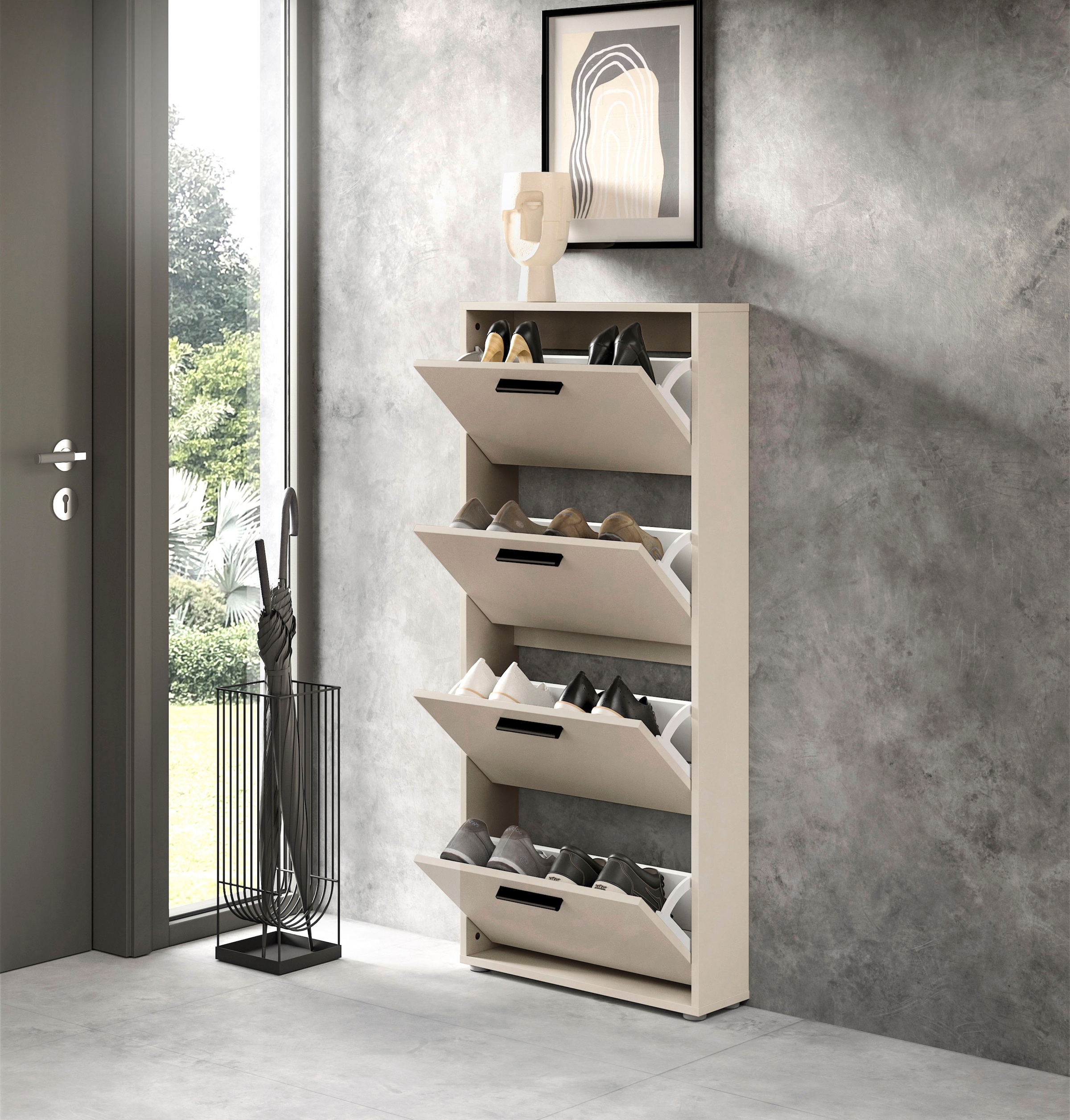 HBZ Schuhkipper »Sam Schuhkipper, Schuhschrank BxHxT 59x136x17 cm« 1 Stk. tlg. Breite 59cm, FSC-Mix Credit