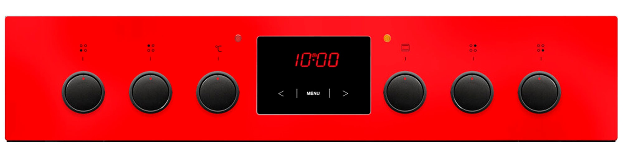 Amica Elektro-Herd-Set »EHC 12920 R«, mit Backauszug, (Set), Ofen mit 11 Programmen und zweistufig ausziehbaren Backblechschienen.
