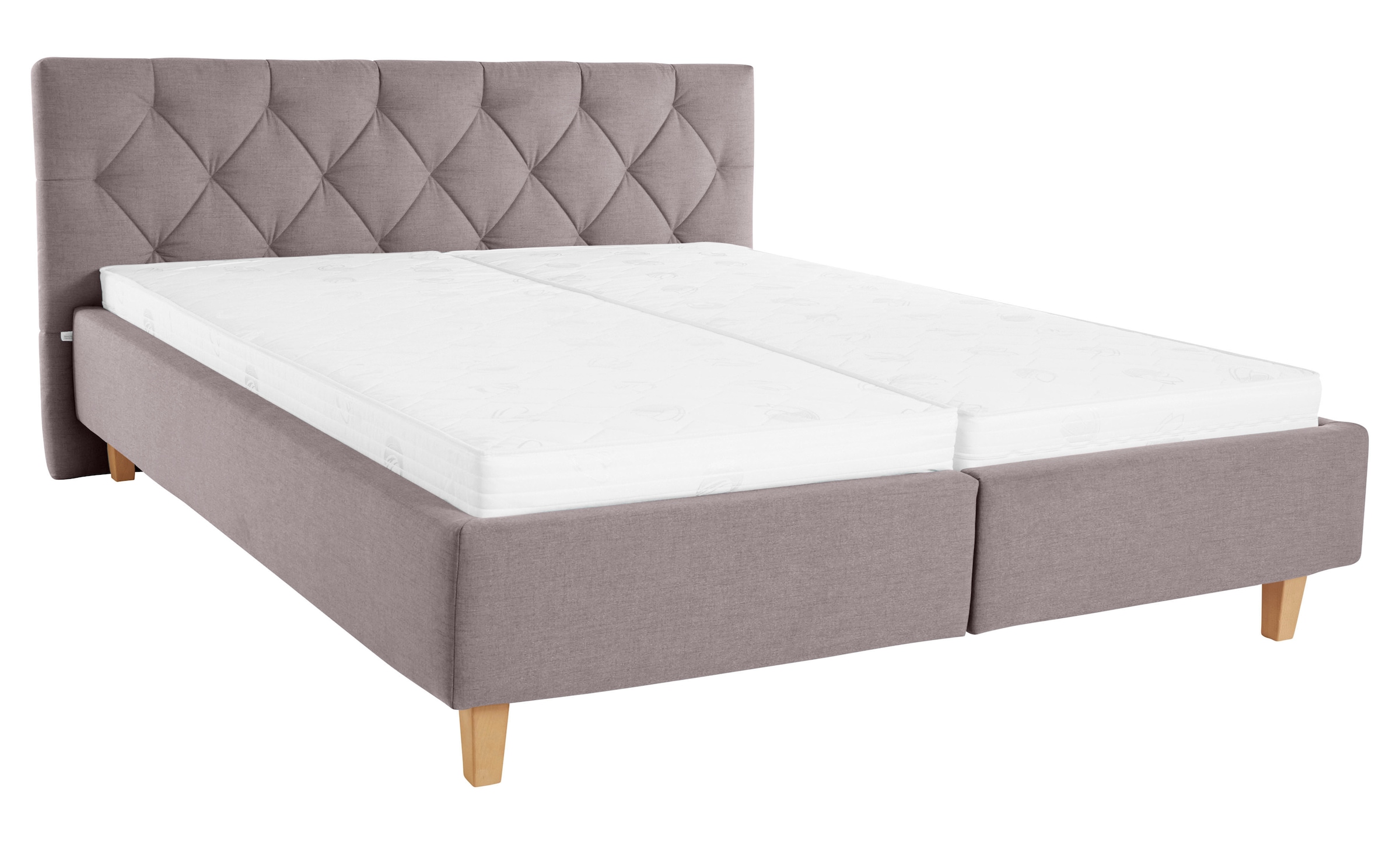 Guido Maria Kretschmer Home&Living Polsterbett »Sunley 100«, Kreuzsteppung, Kopfteilhöhe 102 cm, ohne oder mit Matratze/Lattenrost