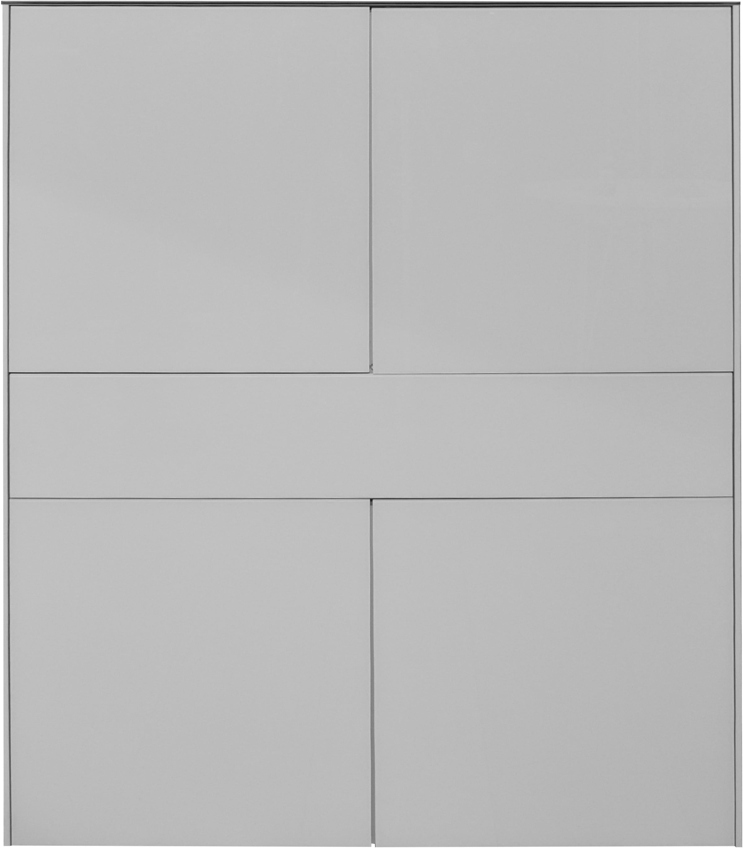 Mäusbacher Highboard »Imola TOPSELLER!«, Mäusbacher Highboard, Breite 121 cm, mit Glasfront und Glasoberplatte