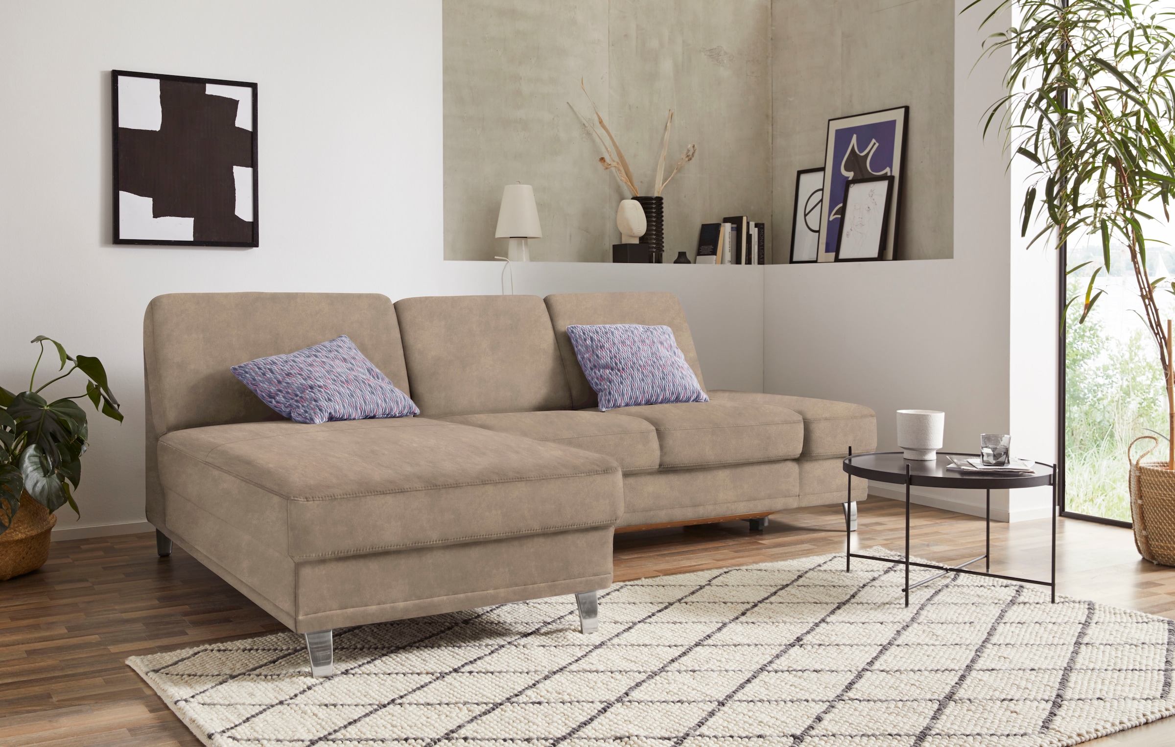 sit&more Ecksofa »Clio L-Form« wahlweise mit Bettfunktion oder Vorziehsitz günstig online kaufen