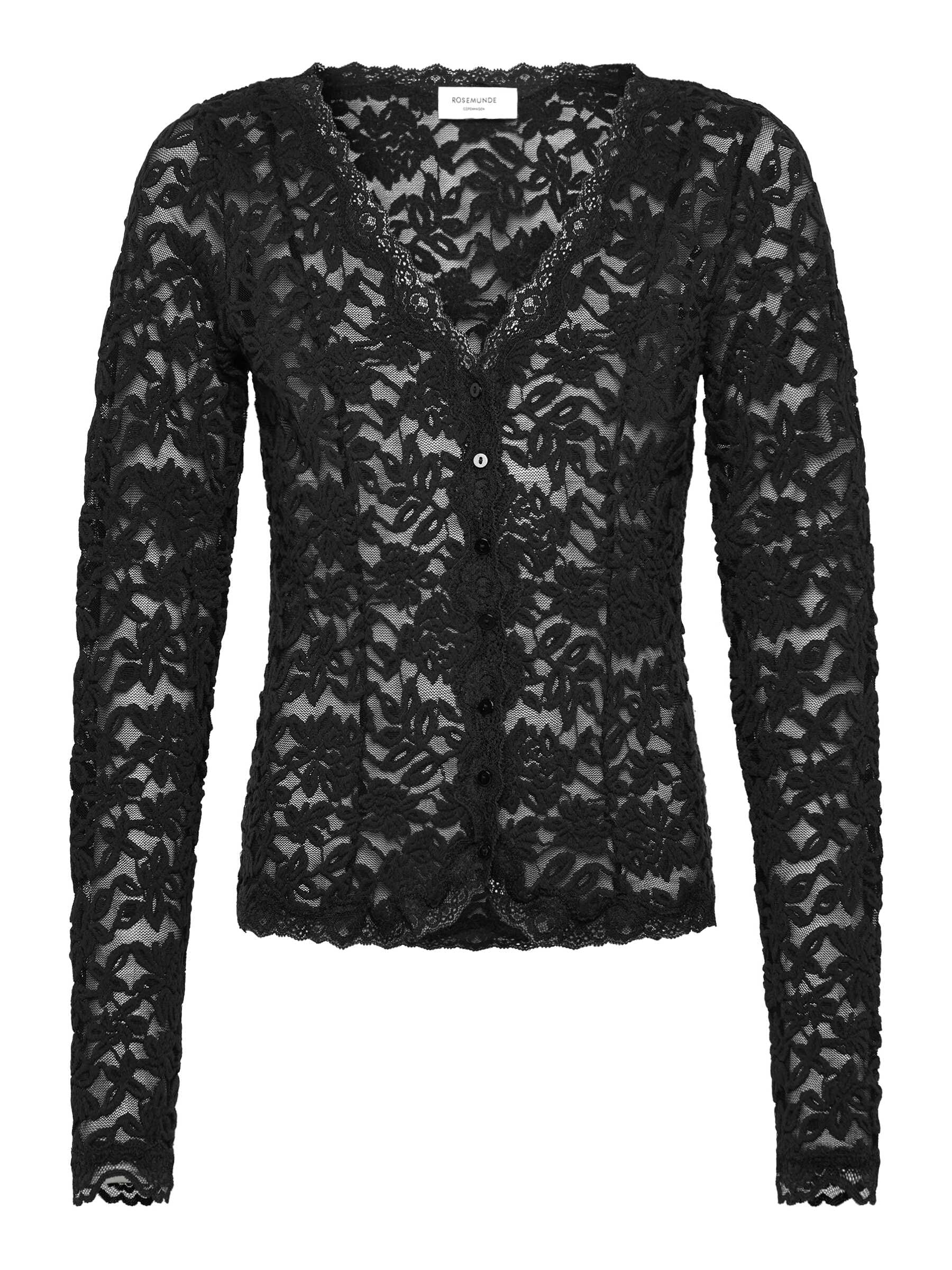 rosemunde Strickjacke »Delicia lace cardigan« traumhafte Jacke aus elastischer Baumwollspitze mit V-Ausschnitt