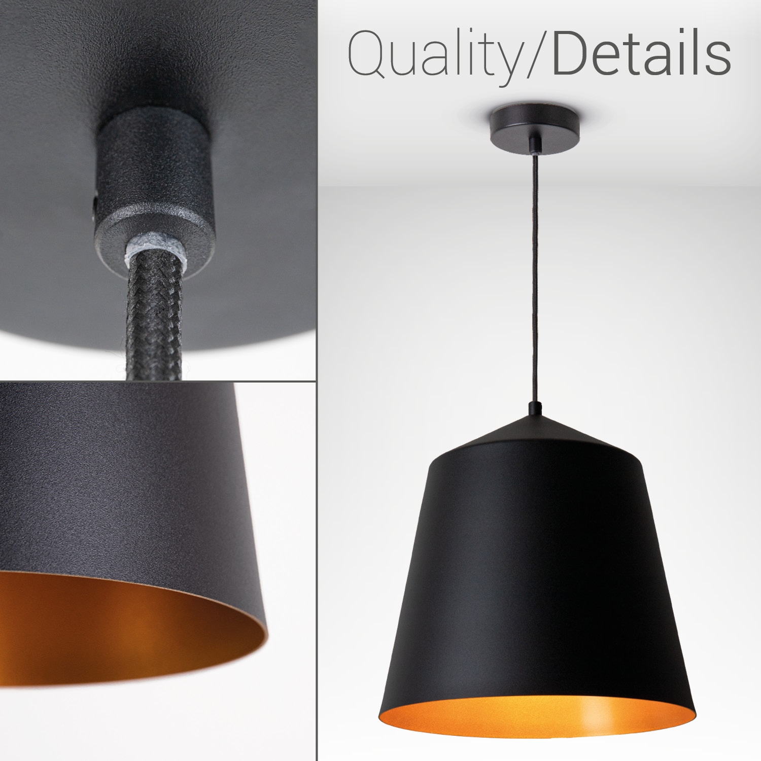 Paco Home Deckenleuchte »Jackson«, 1 flammig, Leuchtmittel E27 | ohne Leuchtmittel, Wohnzimmer Esszimmer Pulverbeschichtet Industrial Design E27