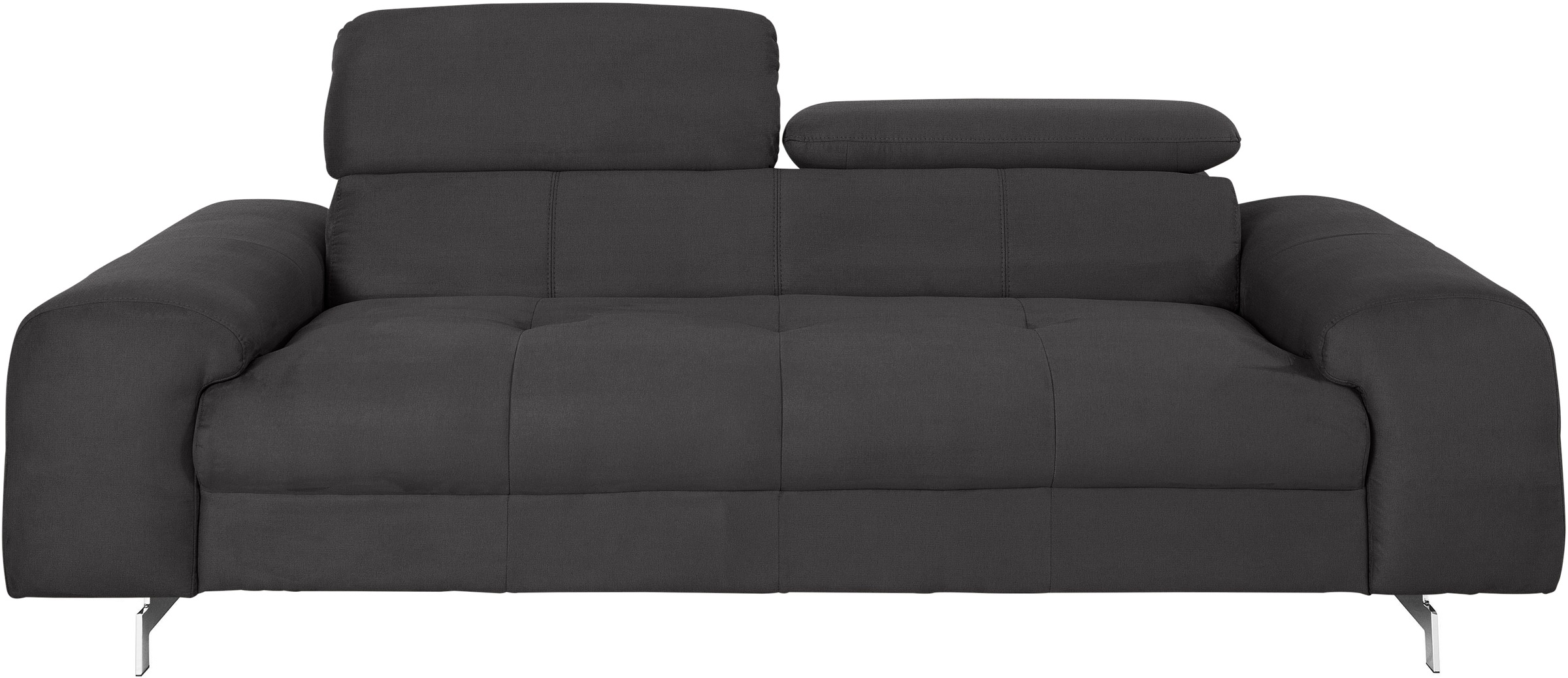 COTTA 3-Sitzer »Chef«, Big-Sofa mit Kopfteilverstellung, edle Metallkufen günstig online kaufen