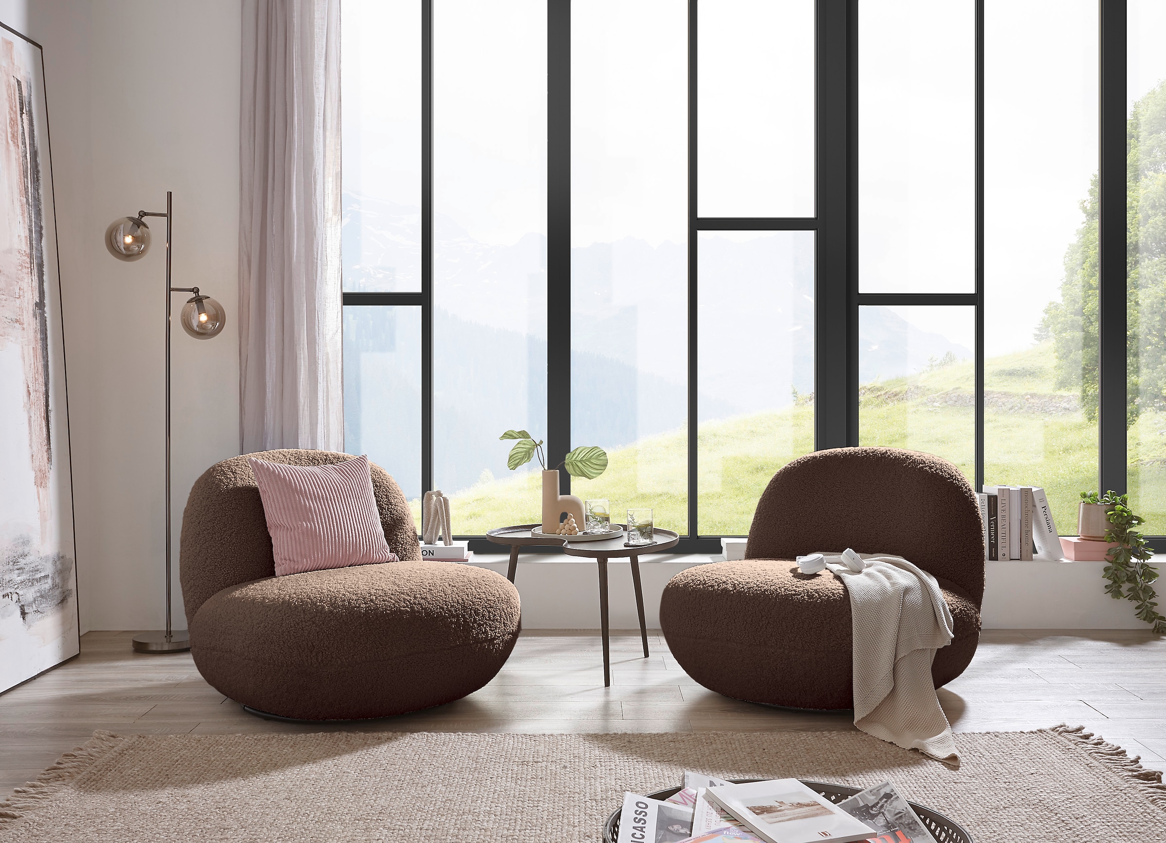 ED EXCITING DESIGN Drehsessel »Chris«, frei im Raum stellbar, drehbar günstig online kaufen