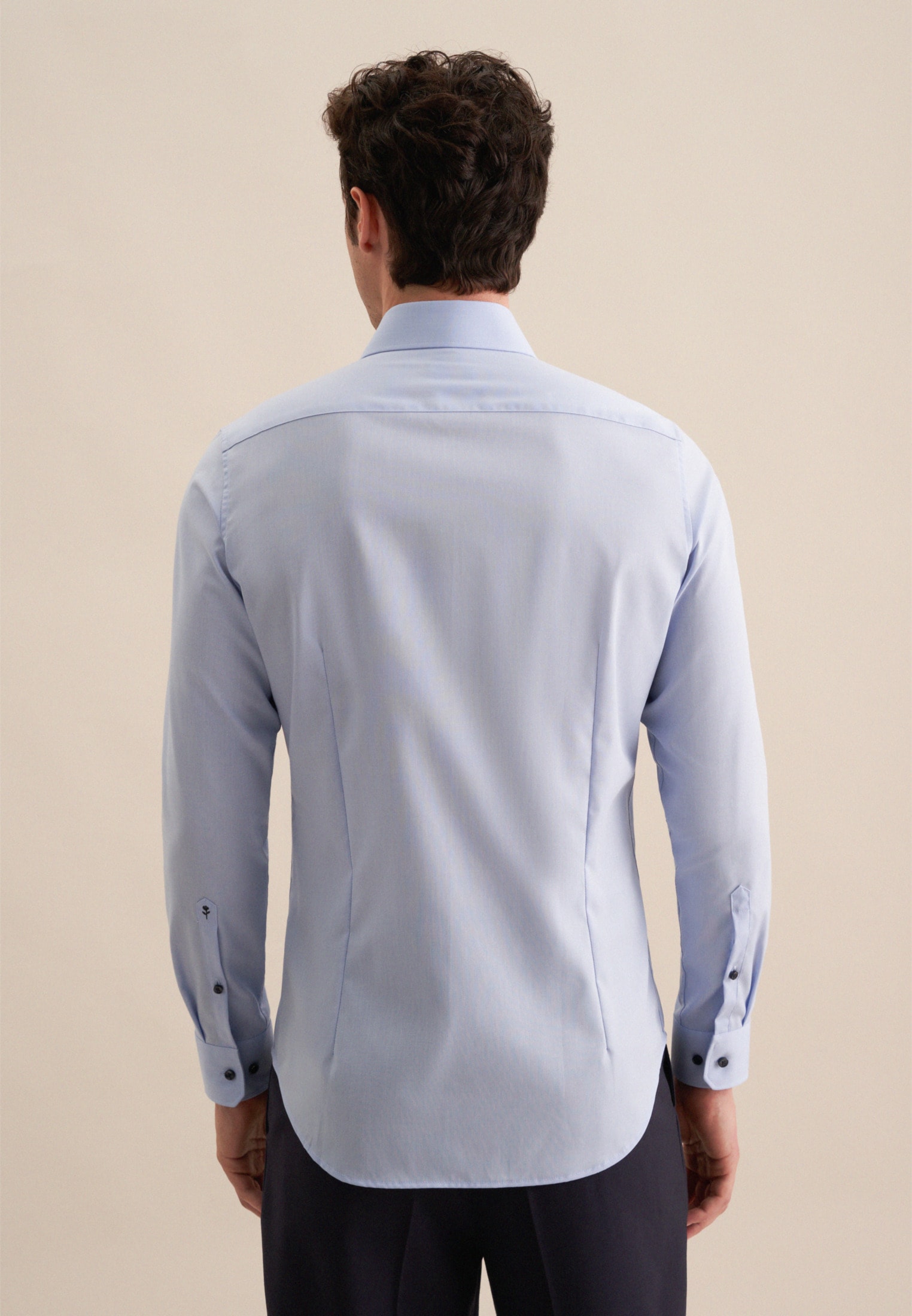 seidensticker Businesshemd »Slim«, Slim Extra langer Arm Kentkragen Uni
