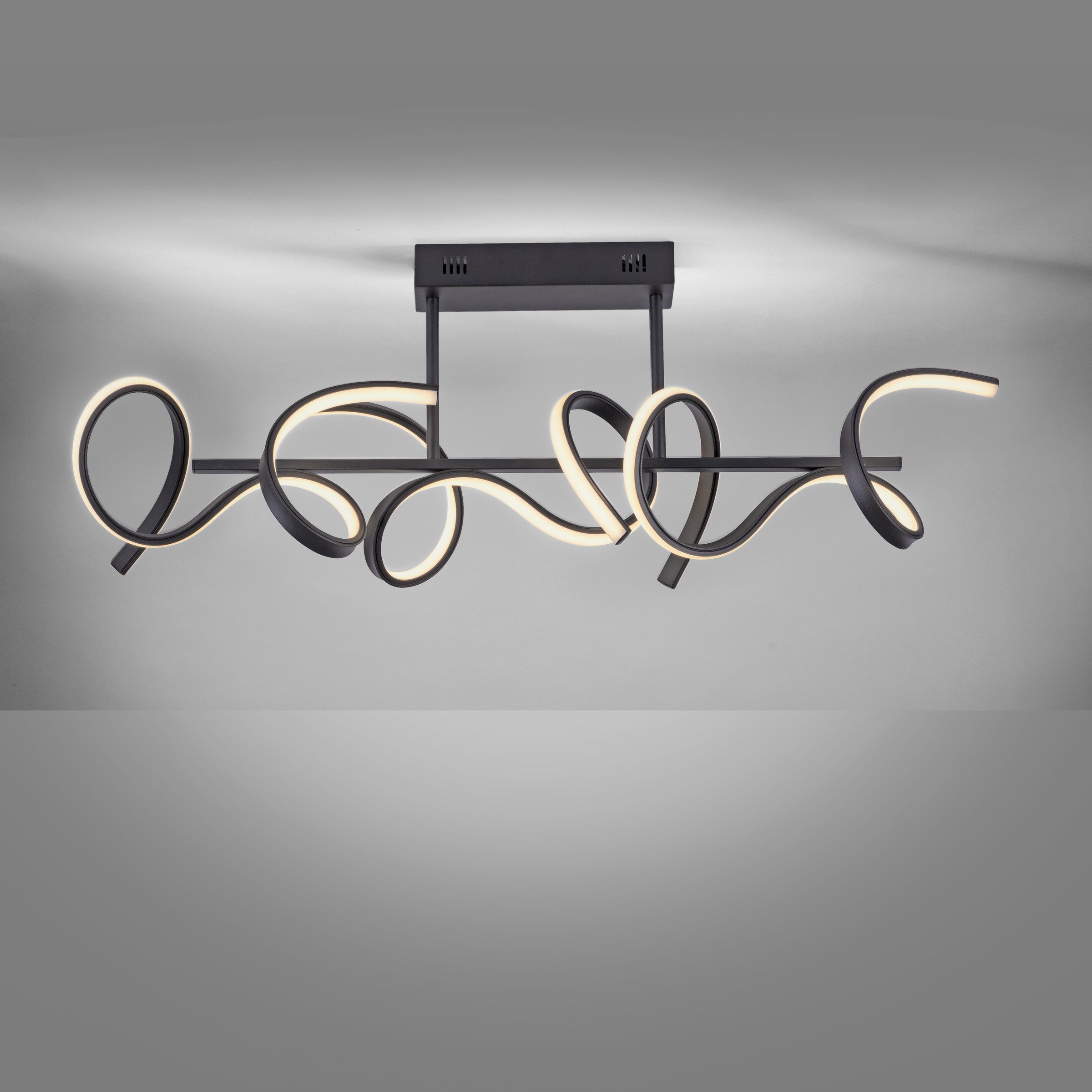 JUST LIGHT LED Deckenleuchte »CURLS«, 3 flammig, Leuchtmittel LED-Board   L günstig online kaufen
