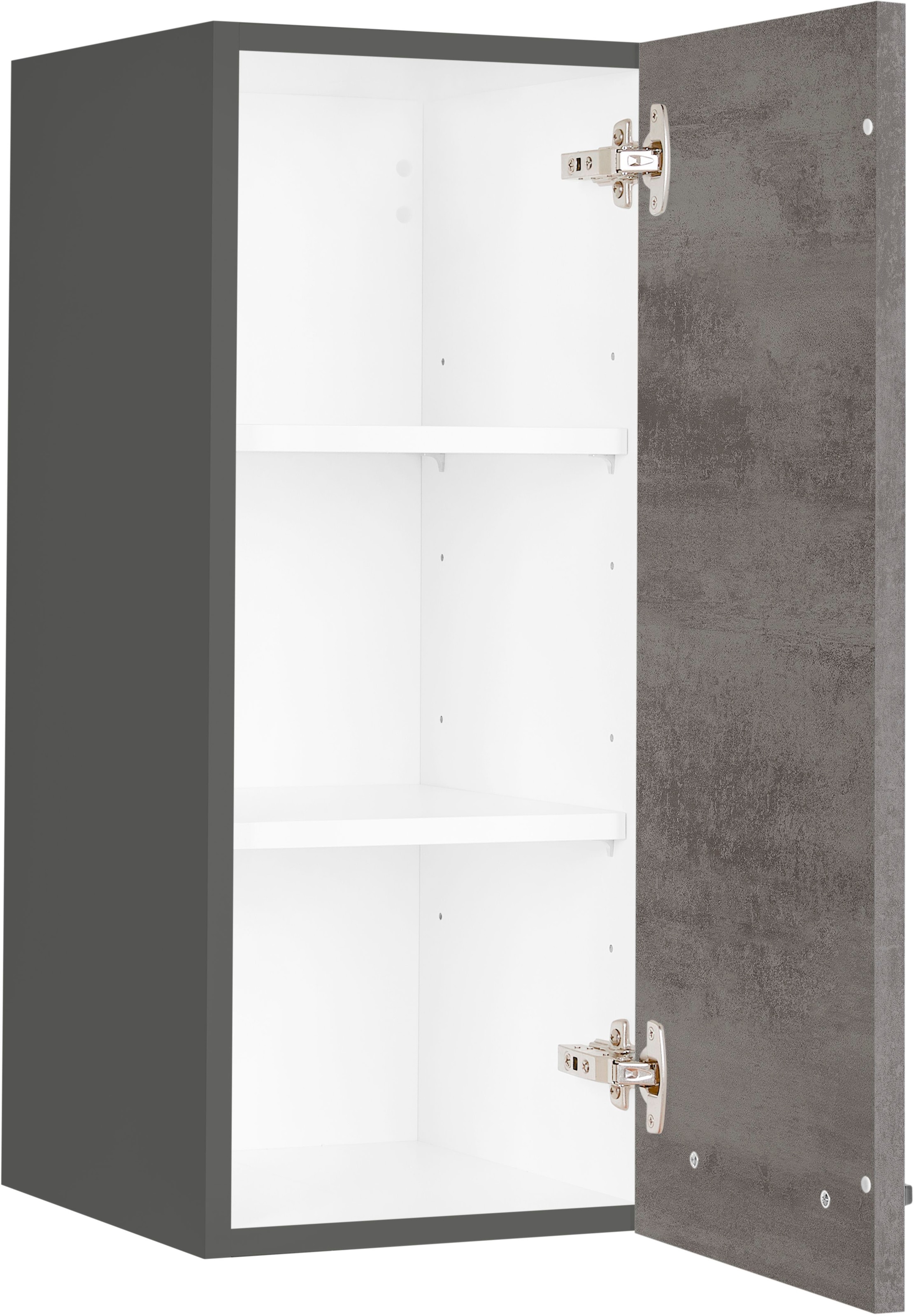 nobilia® Hängeschrank »"Riva", Ausrichtung wählbar, vormontiert,« in drei Breiten: 30, 45 und 60 cm, mit Soft-Close-Funktion