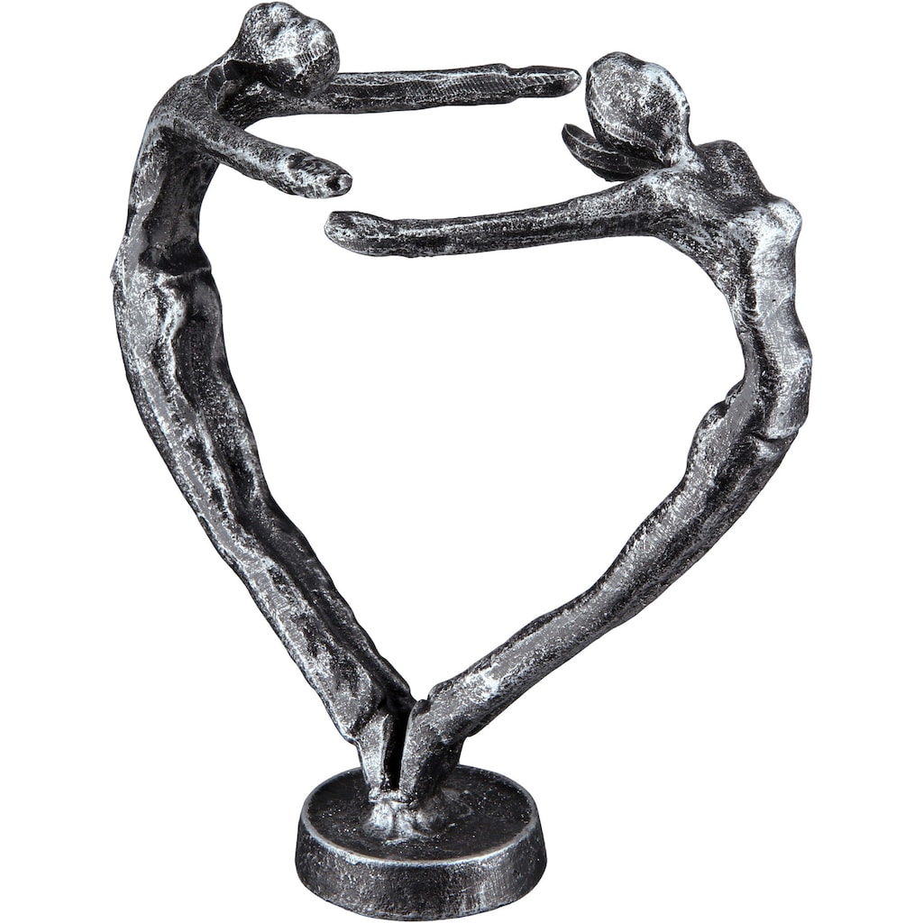 Casablanca by Gilde Dekofigur »Design Skulptur In Love, silber«, silberfarben