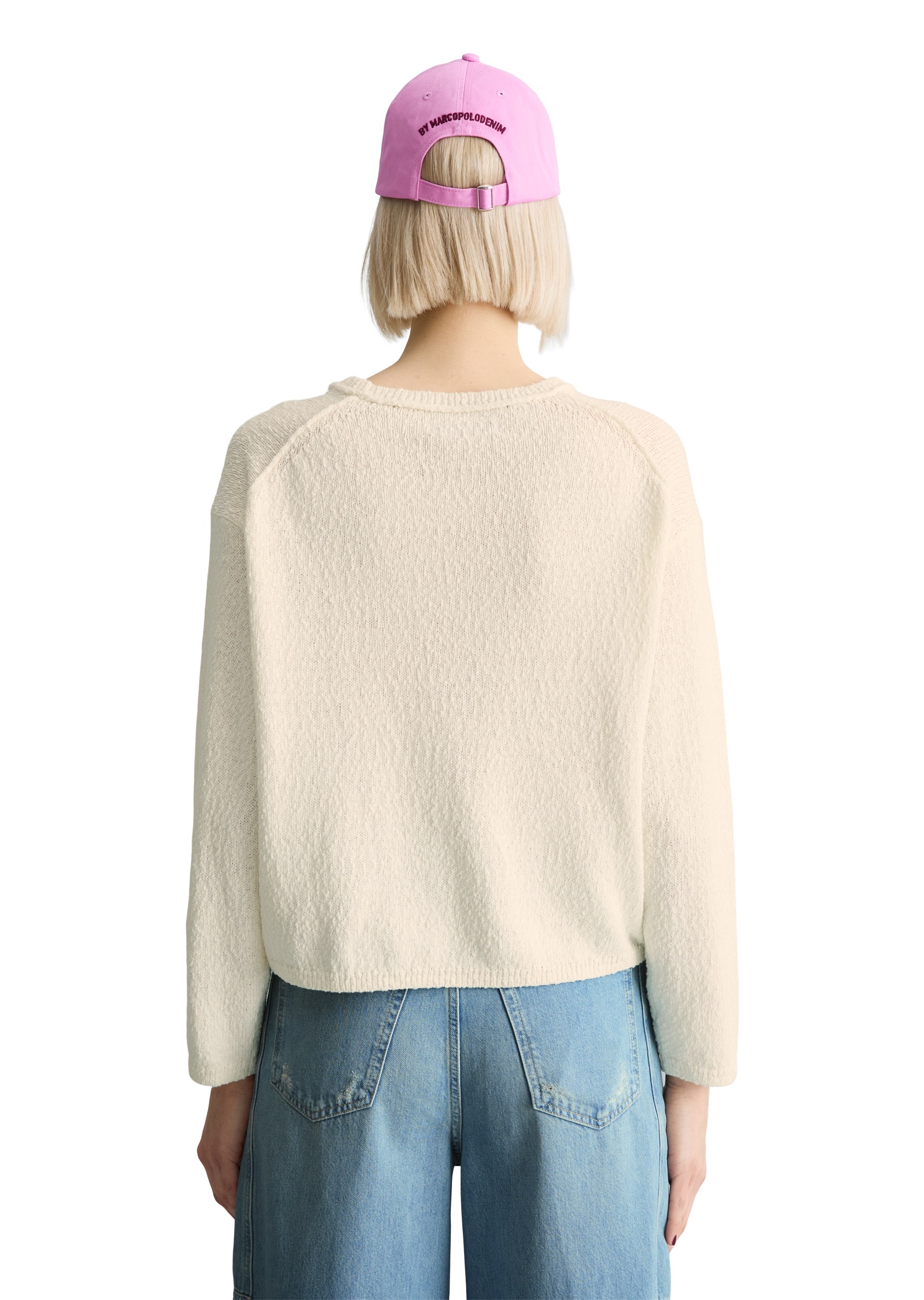 Marc O'Polo DENIM Rundhalspullover regular fit aus Cotton Slub Garn