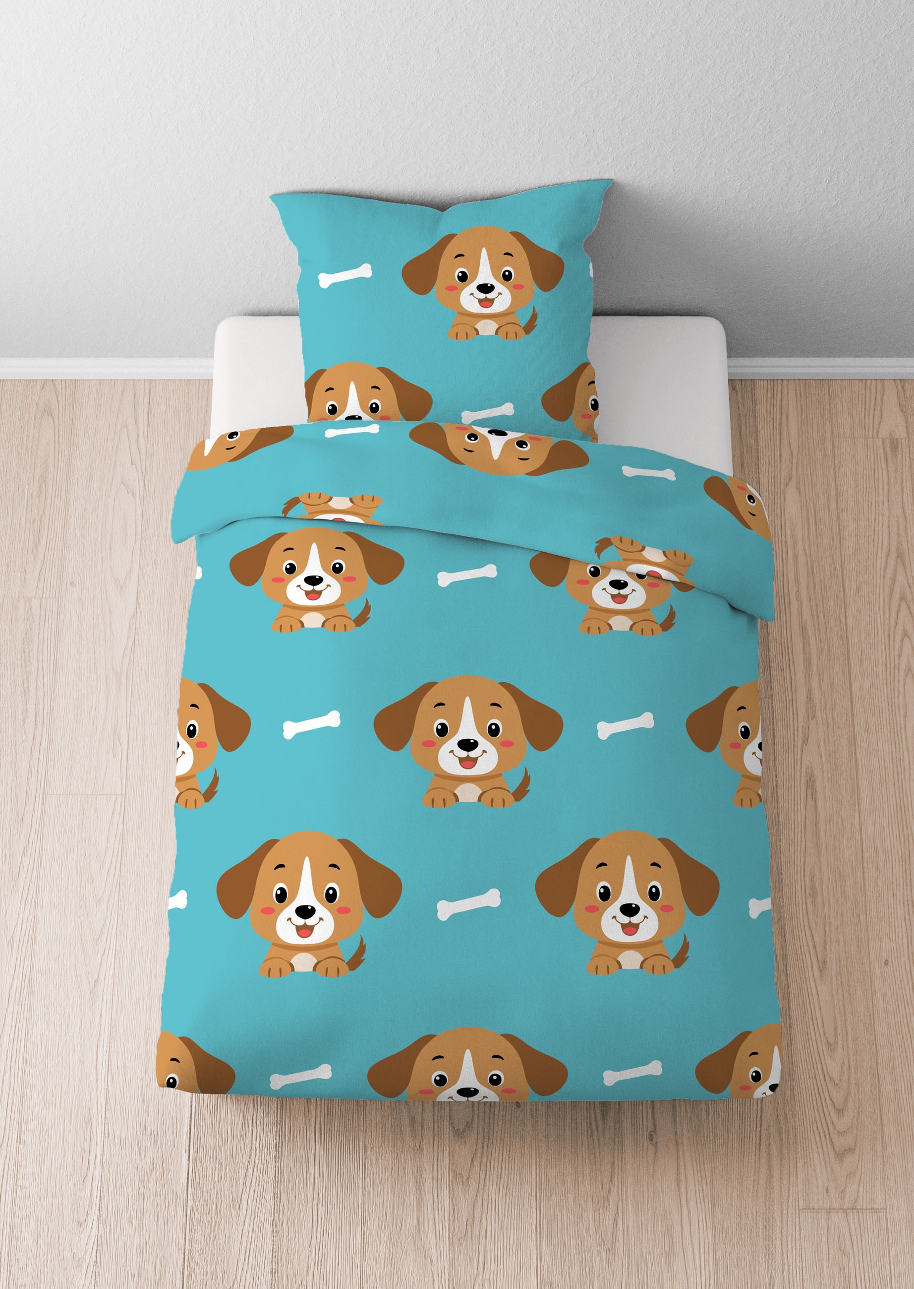 Castell - Markenbettwäsche Jugendbettwäsche »0330247« 2 Stk. tlg. Polar-Fleece, absolut flauschig, weich + wohlig warm, pflegeleicht