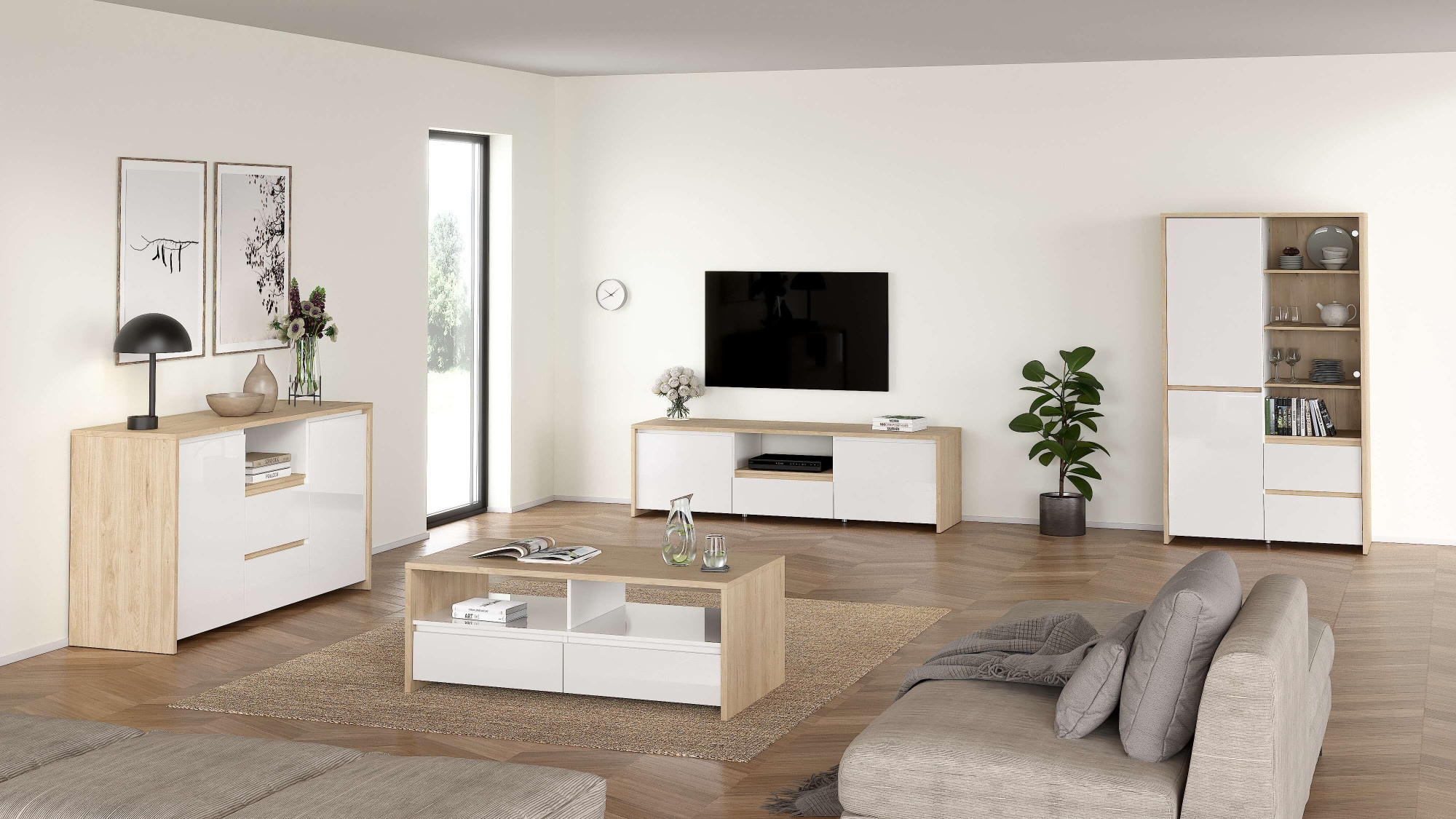 INOSIGN Sideboard »Next Anrichte, Kommode, Stauraum,«, 2 Türen, 2 Schubladen, Breite 149 cm