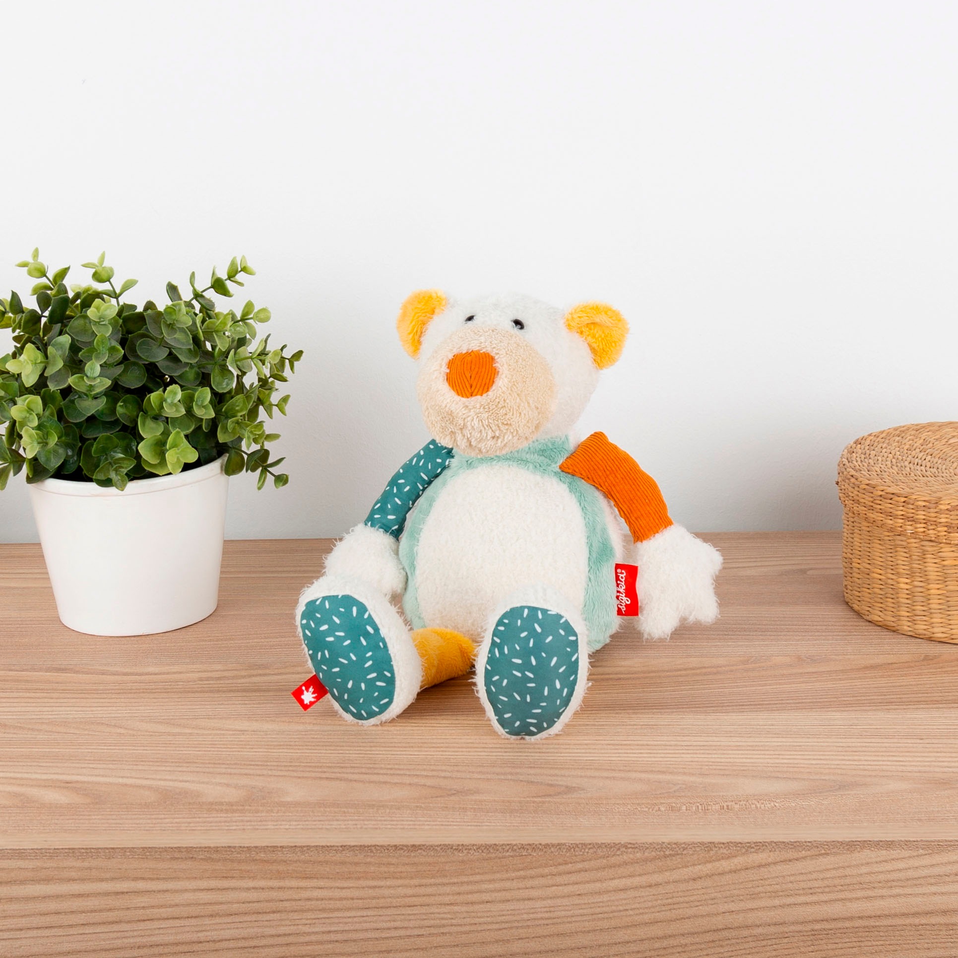 Sigikid Kuscheltier »Patchwork Sweety Yellow, Eisbär«