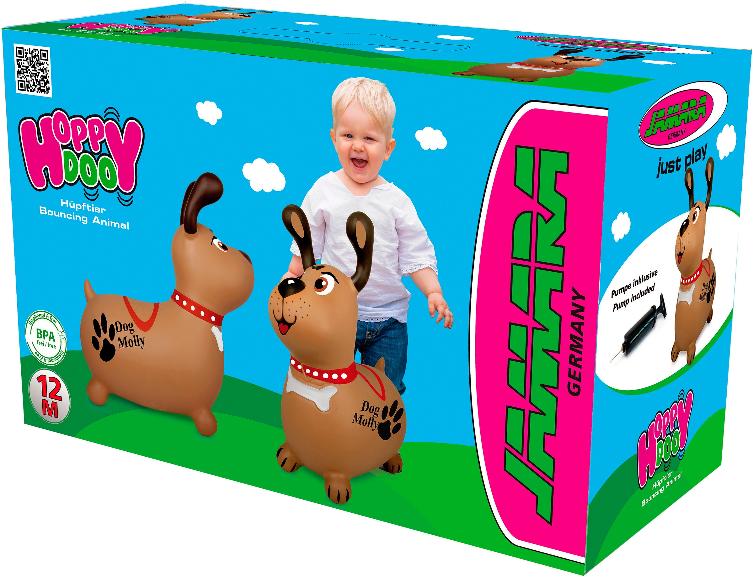 Jamara Hüpftier »Dog Molly«, inkl. Luftpumpe