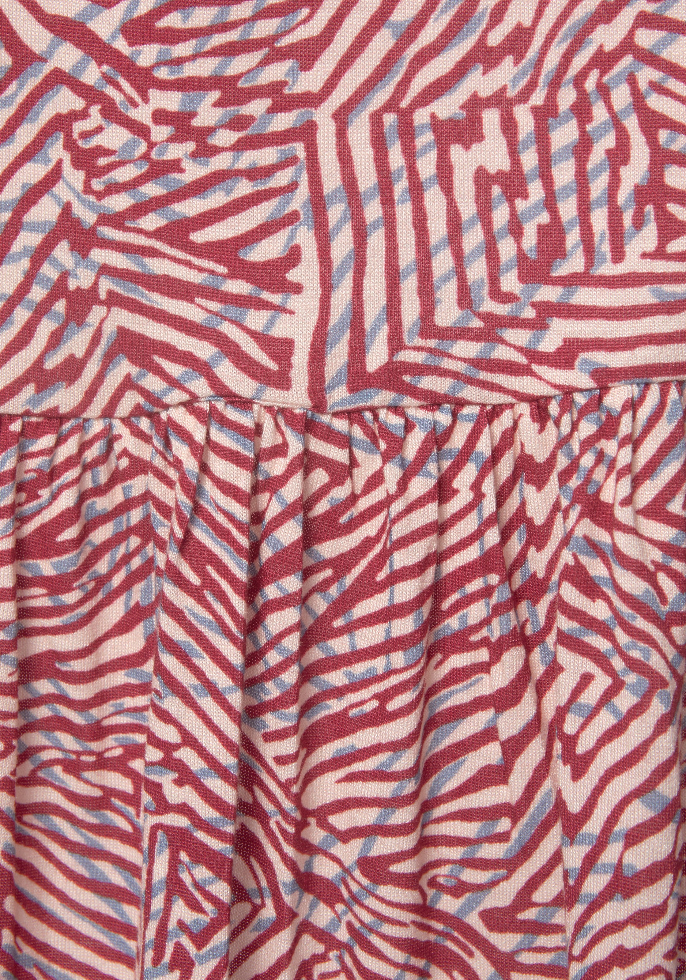 Vivance Jerseykleid, mit Rückenausschnitt, T-Shirtkleid in lockerer Passform, Sommerkleid