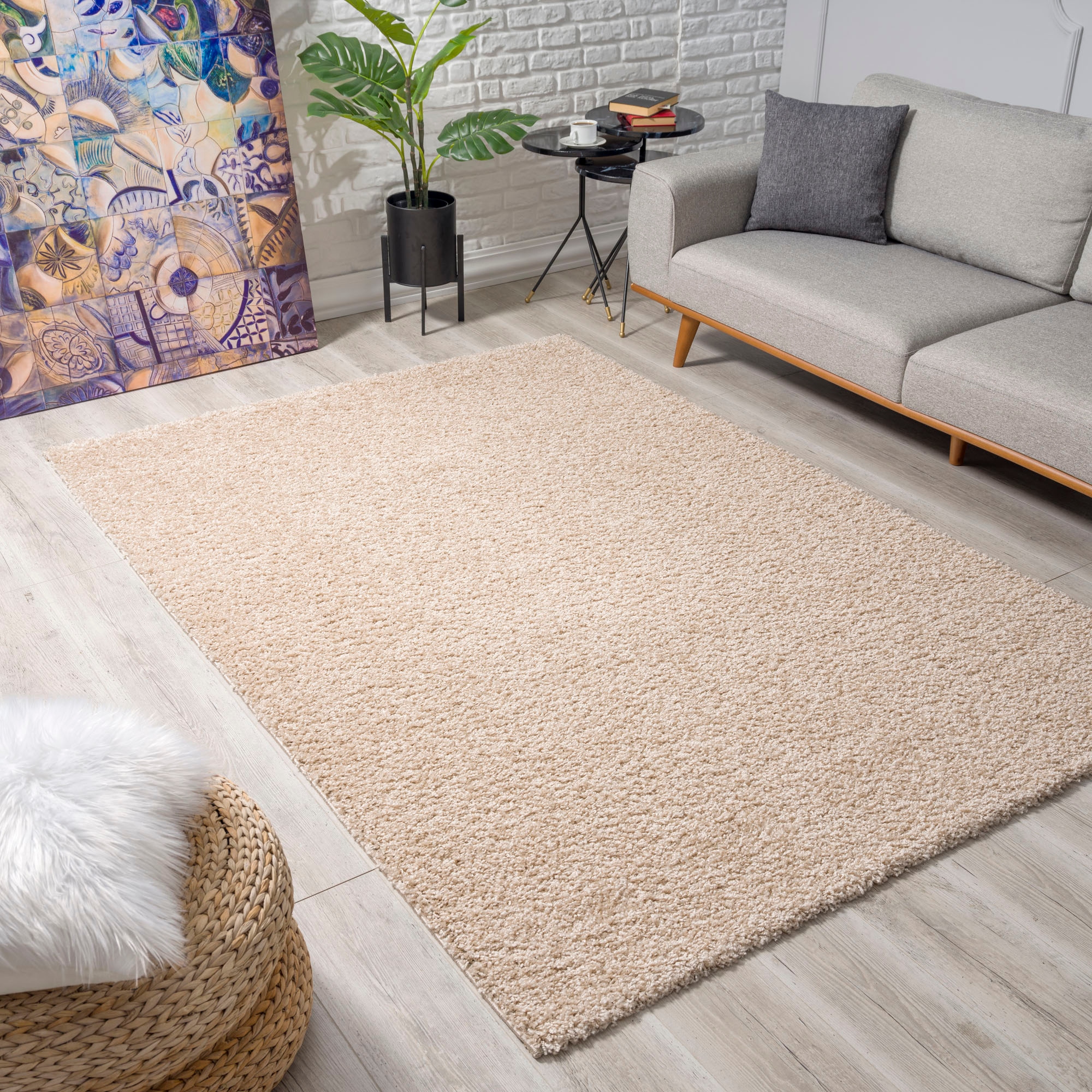 Sanat Hochflor-Teppich »LOCA«, rechteckig, 30 mm Höhe, Wohnzimmer, Langflor günstig online kaufen