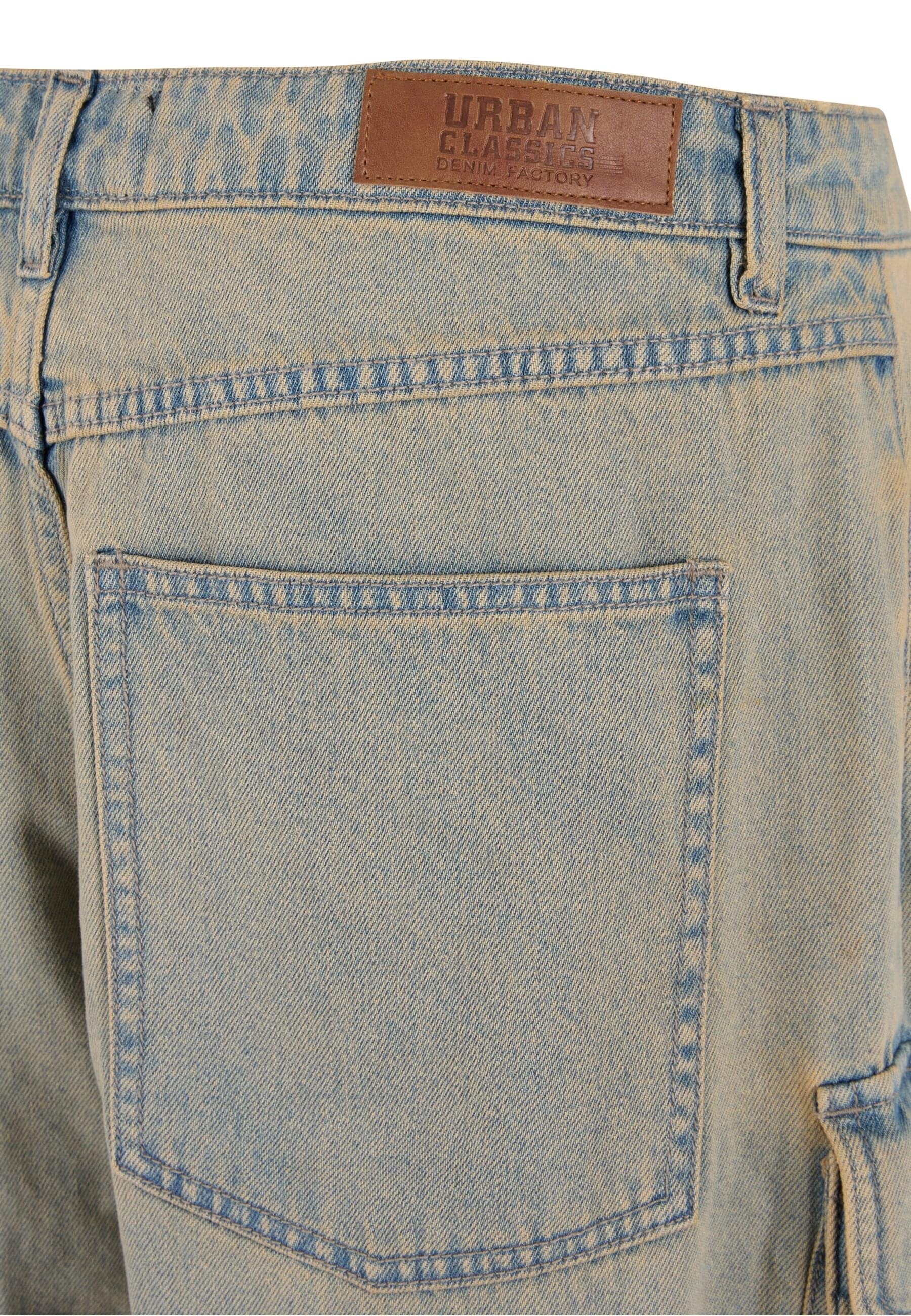 URBAN CLASSICS Cargohose »Urban Classics Multi Pocket Denim Cargo«