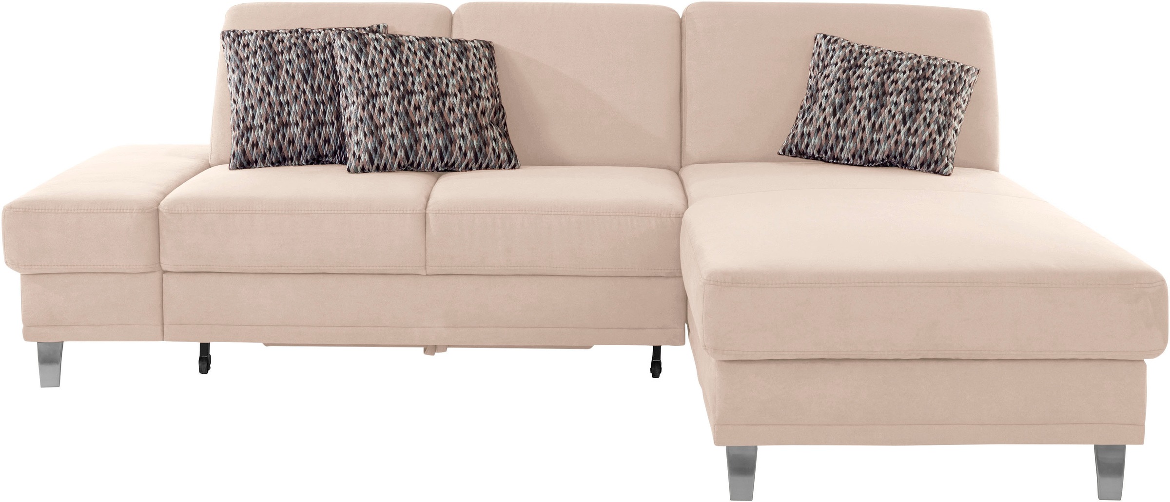 sit&more Ecksofa »Clio L-Form«, wahlweise mit Bettfunktion oder Vorziehsitz und Bettkasten, Federkern