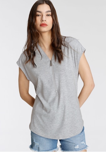 Tamaris T-Shirt, mit V-Ausschnitt - NEUE KOLLEKTION kaufen