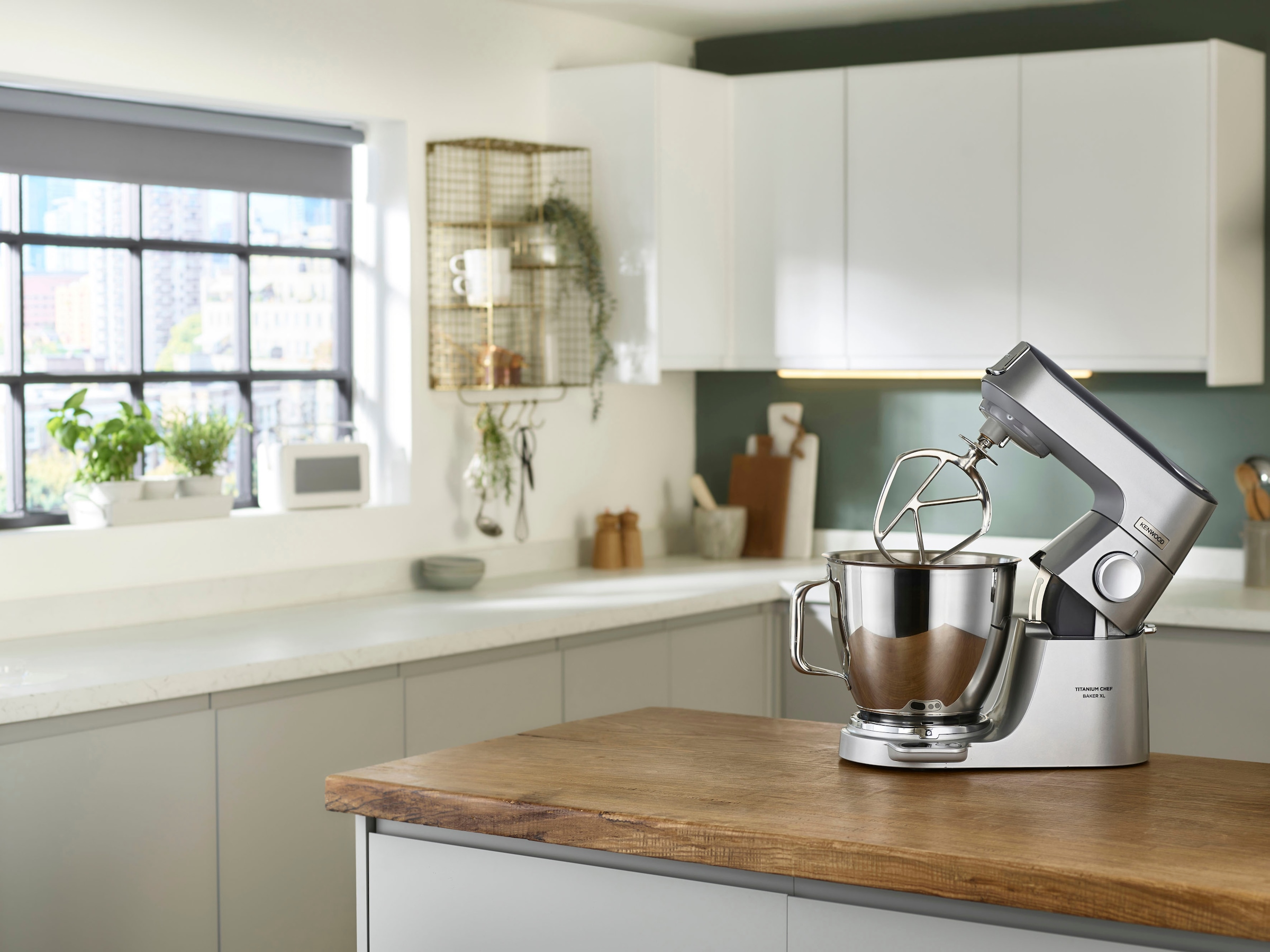 KENWOOD Küchenmaschine »Titanium Zubehör, online EasyWeigh bestellen integrierter Baker KVL85.224SI XL Waage umfangreiches Chef inkl. i«