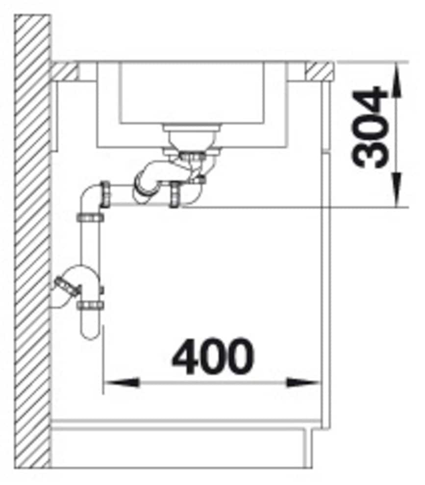 Blanco Edelstahlspüle »DINAS 6 S« 1 Stk. tlg. zum wechselseitigen Einbau geeignet