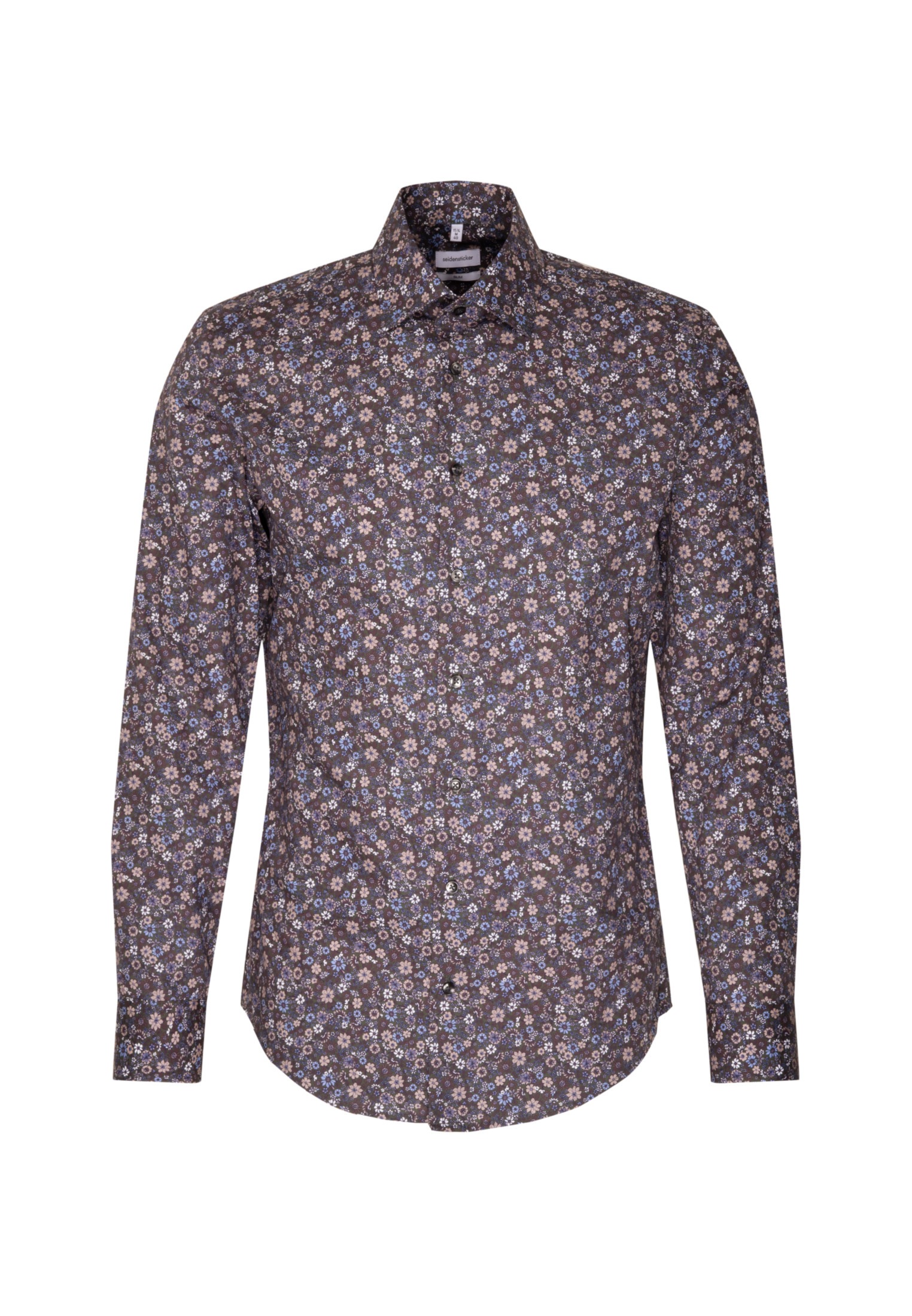 seidensticker Businesshemd »Slim«, Slim Langarm Kentkragen Floral