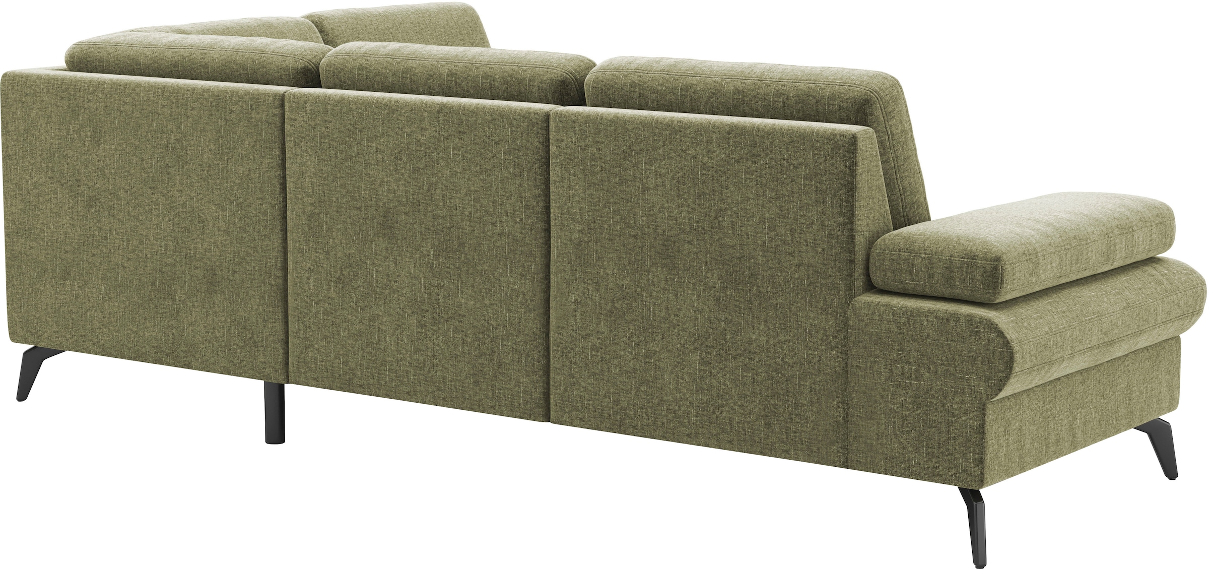 sit&more Ecksofa »Morris Jubi L-Form«, inkl. Armteilfunktion und 1 Zierkissen, wahlweise mit Bettfunktion