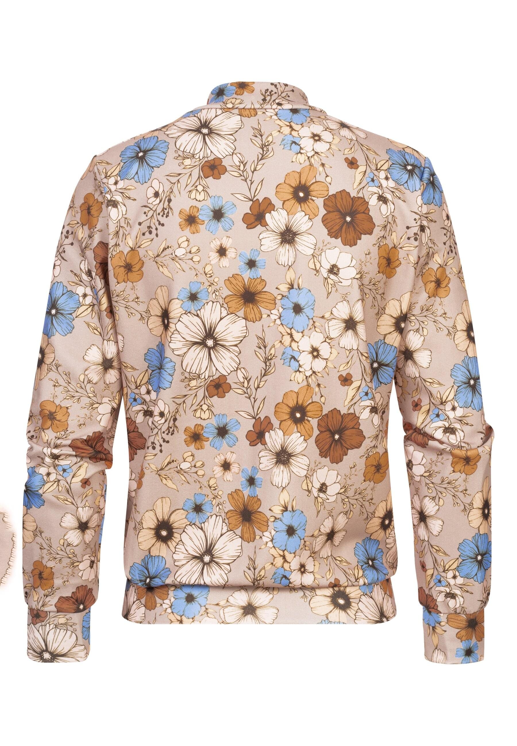 CLOUD 5IVE Klassische Bluse »CLOUD 5IVE Blouson with All-Over Flower Print«