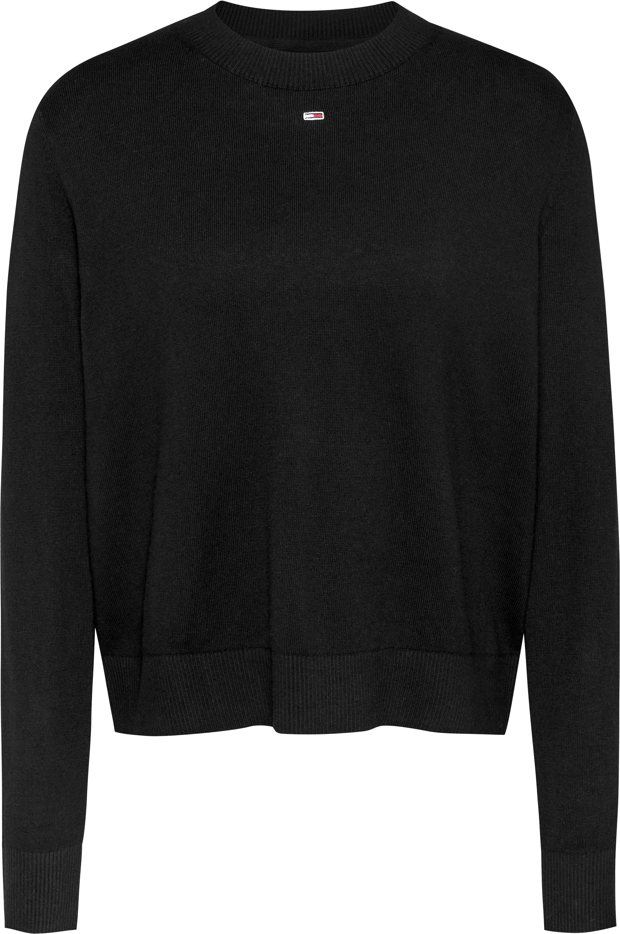 Tommy Jeans Strickpullover »TJW ESSENTIAL CREW NECK SWEATER«, mit Logostickerei