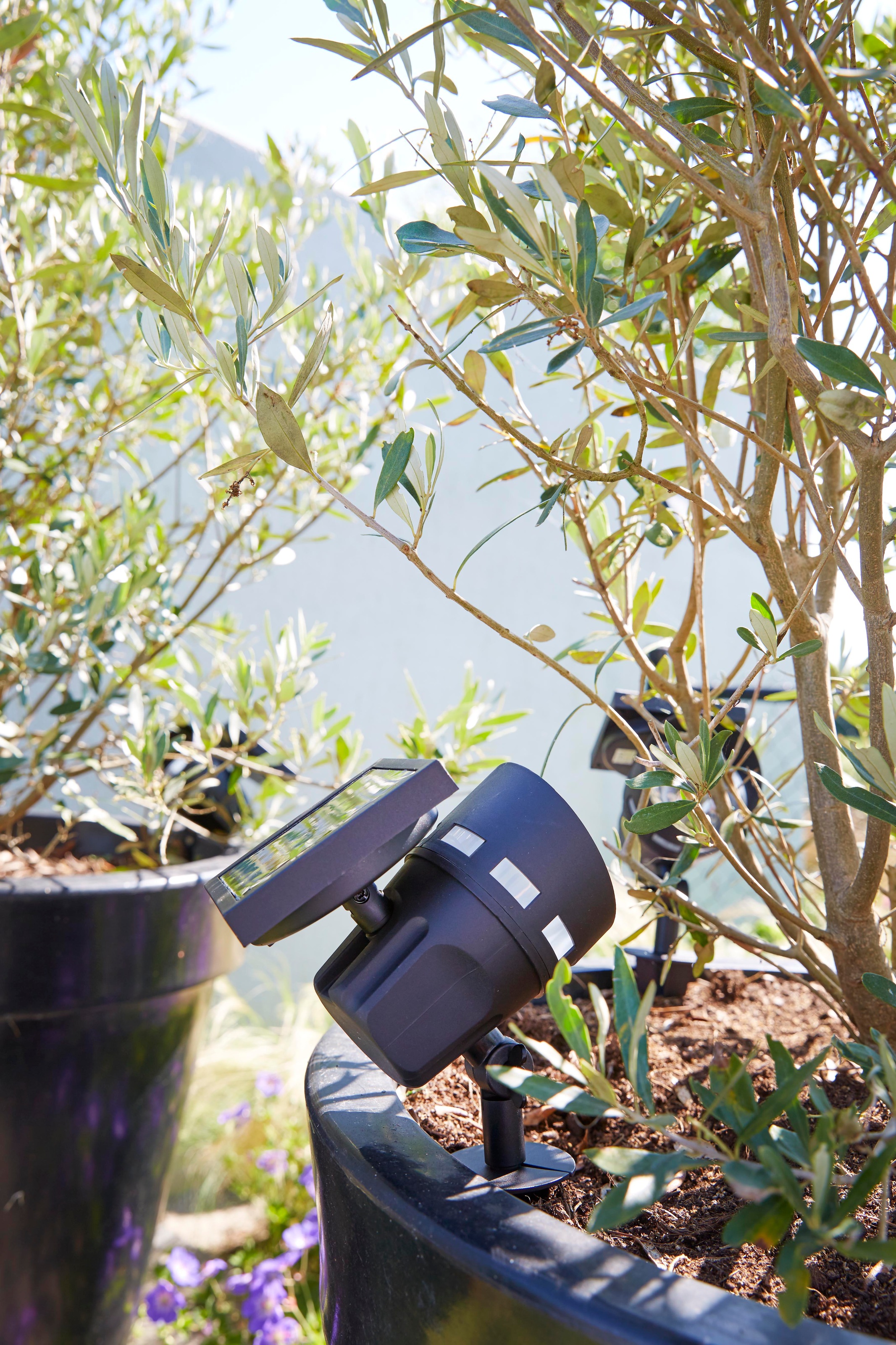 LUXFORM Gartenstrahler »Solar-Intelligente Hybrid-Erdspießleuchte -Montana« günstig online kaufen