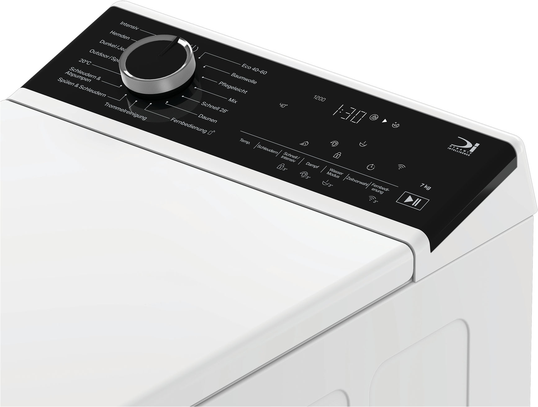 BAUKNECHT Waschmaschine Toplader »TBK Super Eco 7A BW« 7 kg 1200 U/min HomeWhiz – smarte Vernetzung für mehr Komfort