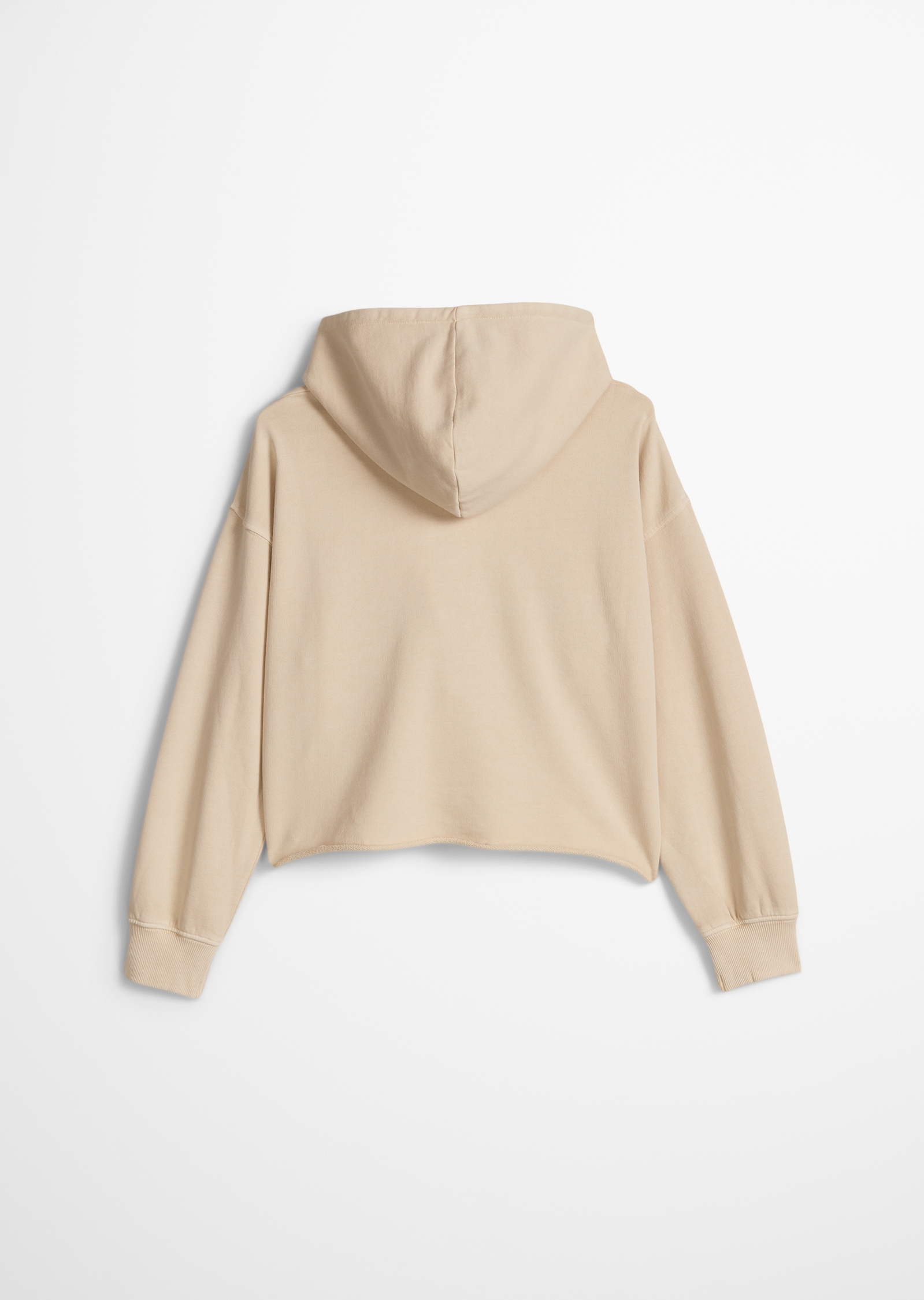 Marc O'Polo Junior Kapuzensweatshirt , für Mädchen, verkürzte Länge mit Rollkante, lockere Passform
