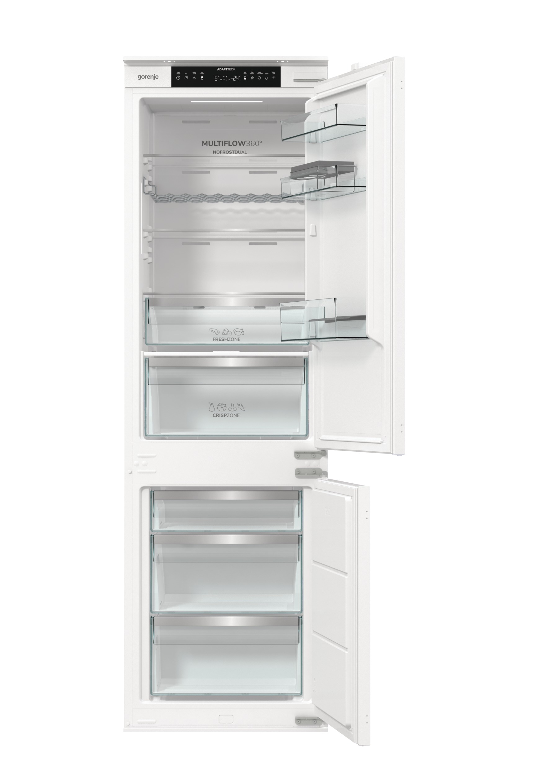 GORENJE Einbaukühlgefrierkombination »NRKI517D61WF« 177,2 cm hoch 54 cm breit