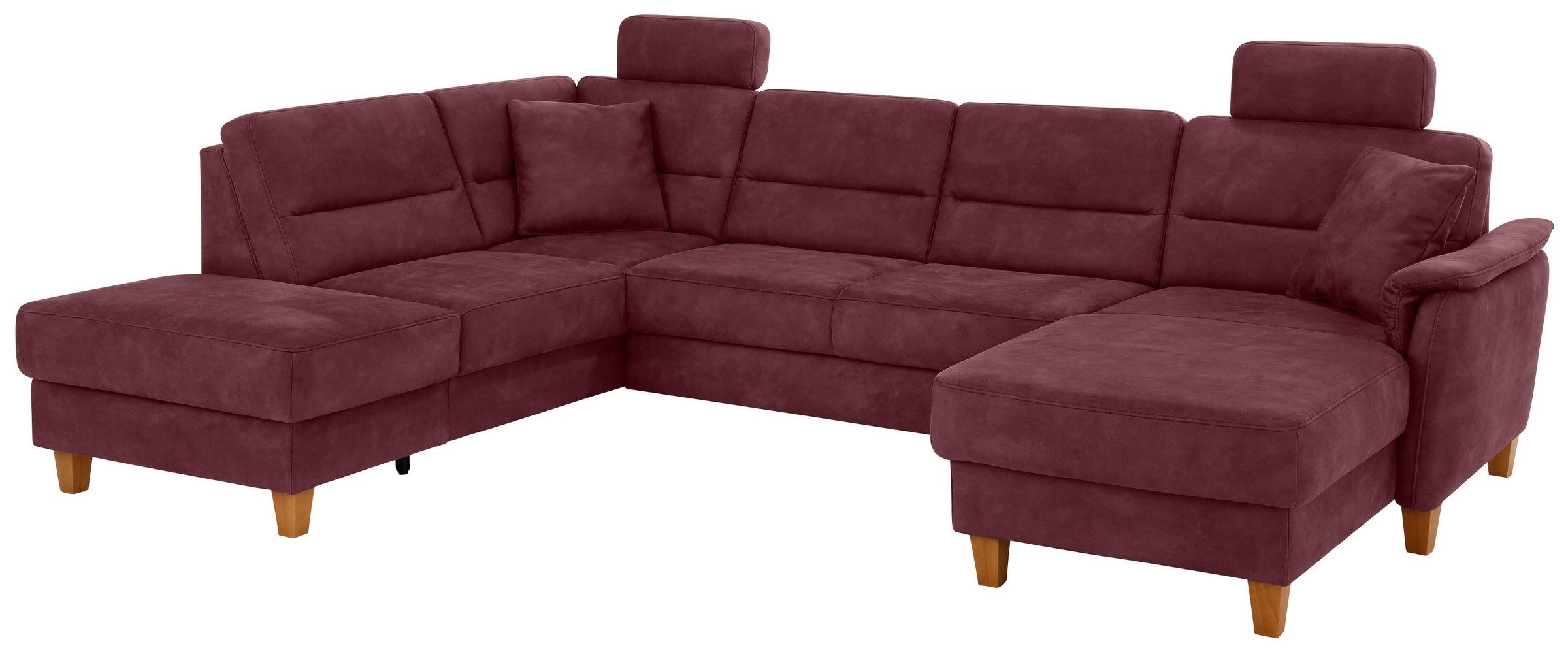 Home affaire Wohnlandschaft »Palmera U-Form, B: 308 cm« optional Bettfunkti günstig online kaufen