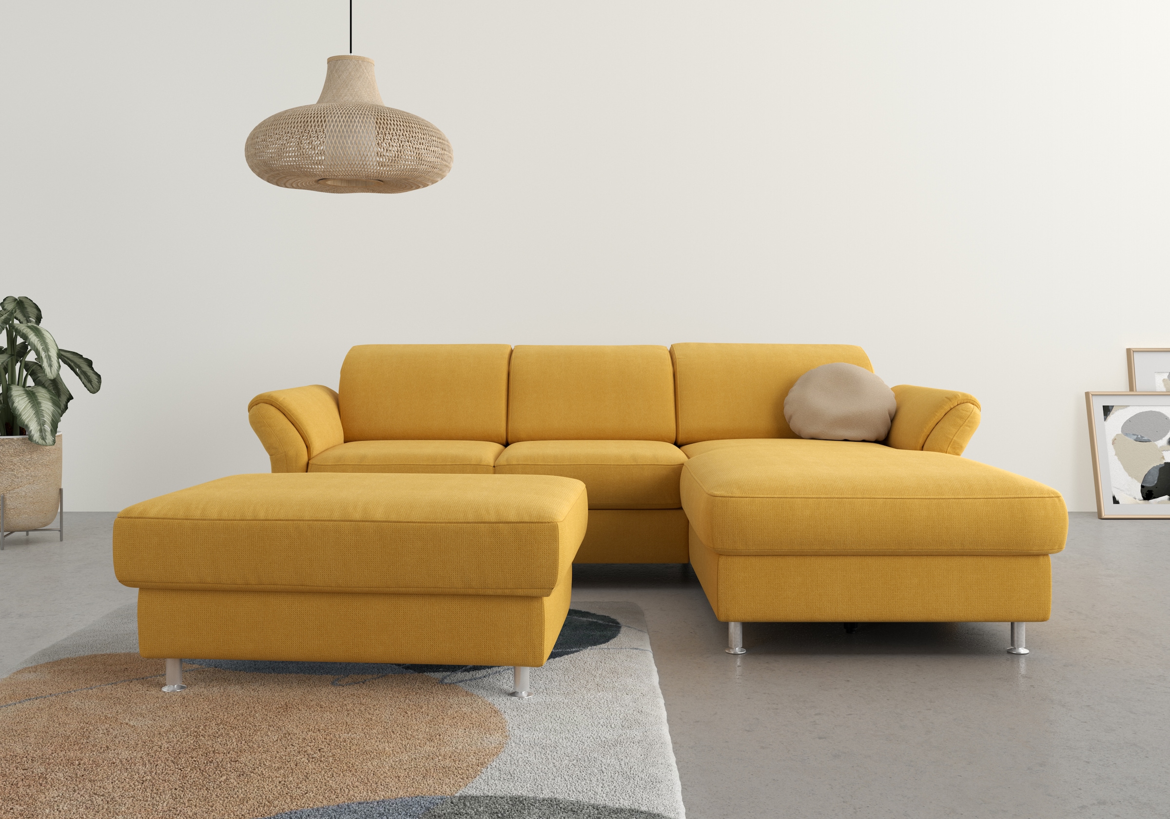 sit&more Ecksofa "Apulia L-Form" wahlweise Bettfunktion, Bettkasten und Kop günstig online kaufen