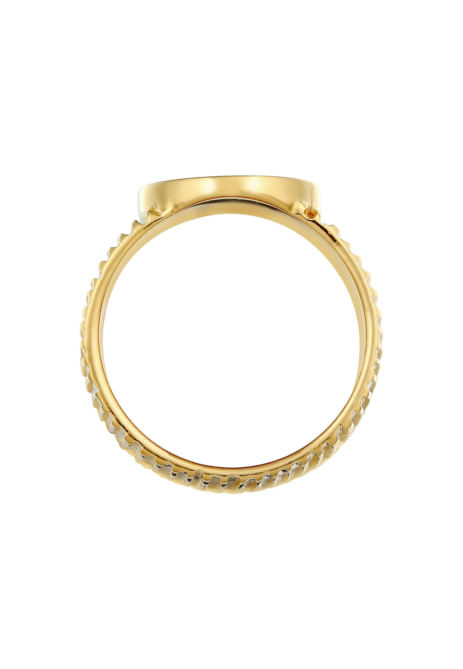 Elli Premium Siegelring »Bandring Siegelring Relief Struktur 925 Silber«