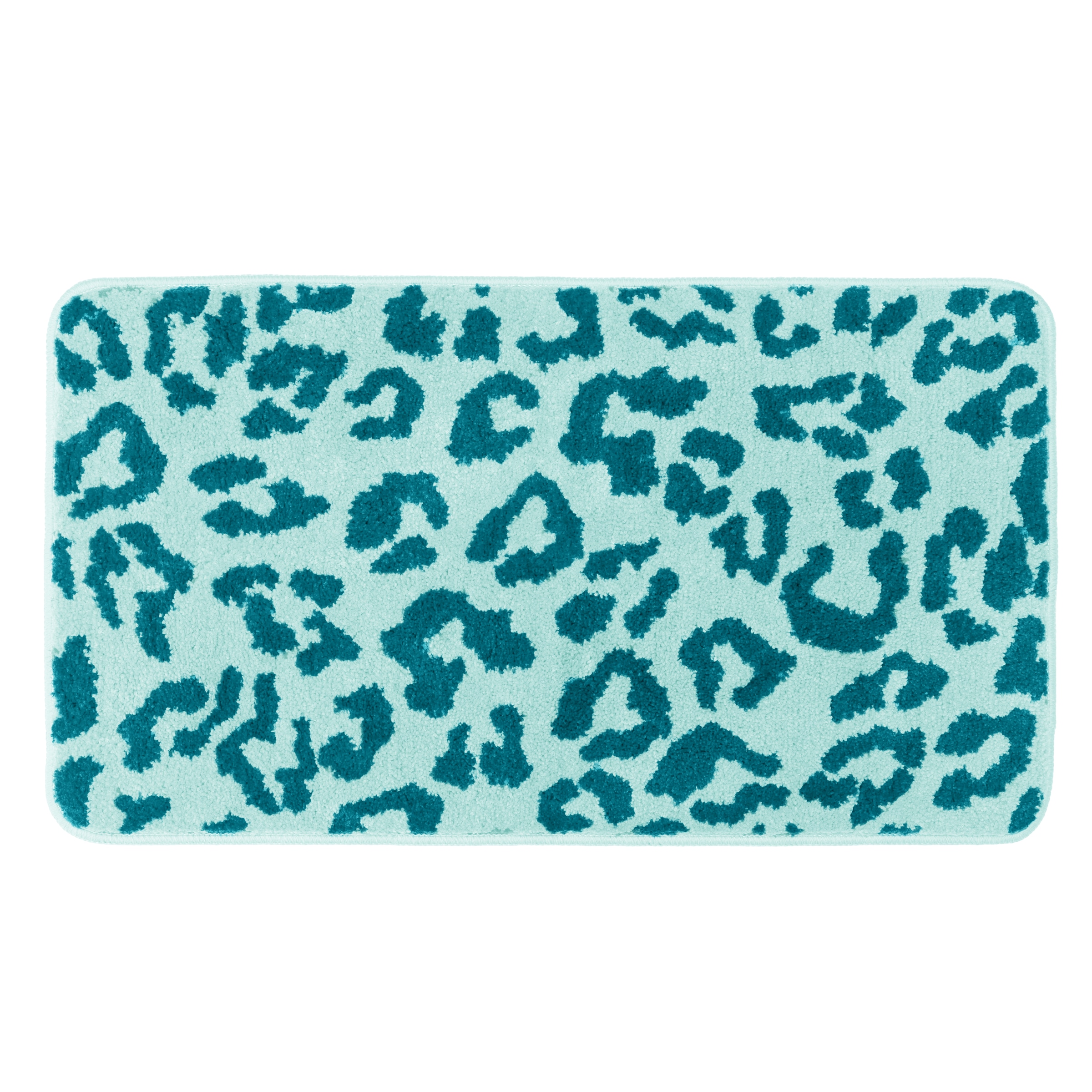 OTTO home Badematte »Anna Leo, Badvorleger, Badezimmer Teppich, Duschvorleger« Höhe 15 mm rutschhemmend beschichtet fußbodenheizungsgeeignet | schnell trocknend mit Animal Print, modernes Muster, Leo, weich