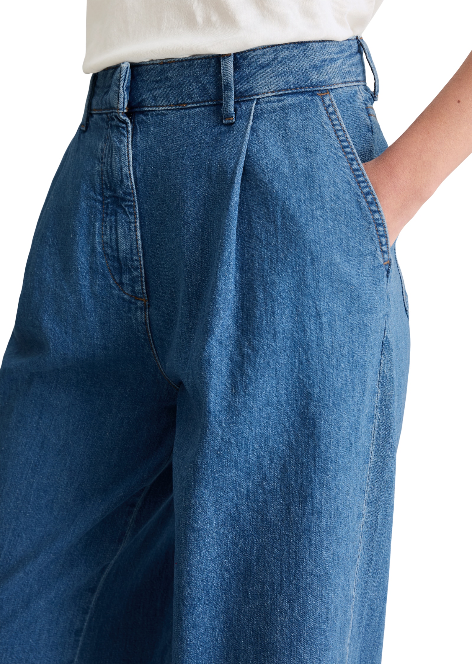 Marc O'Polo DENIM Weite Jeans »Model Tomma« High Pleated Waist, Wide Leg